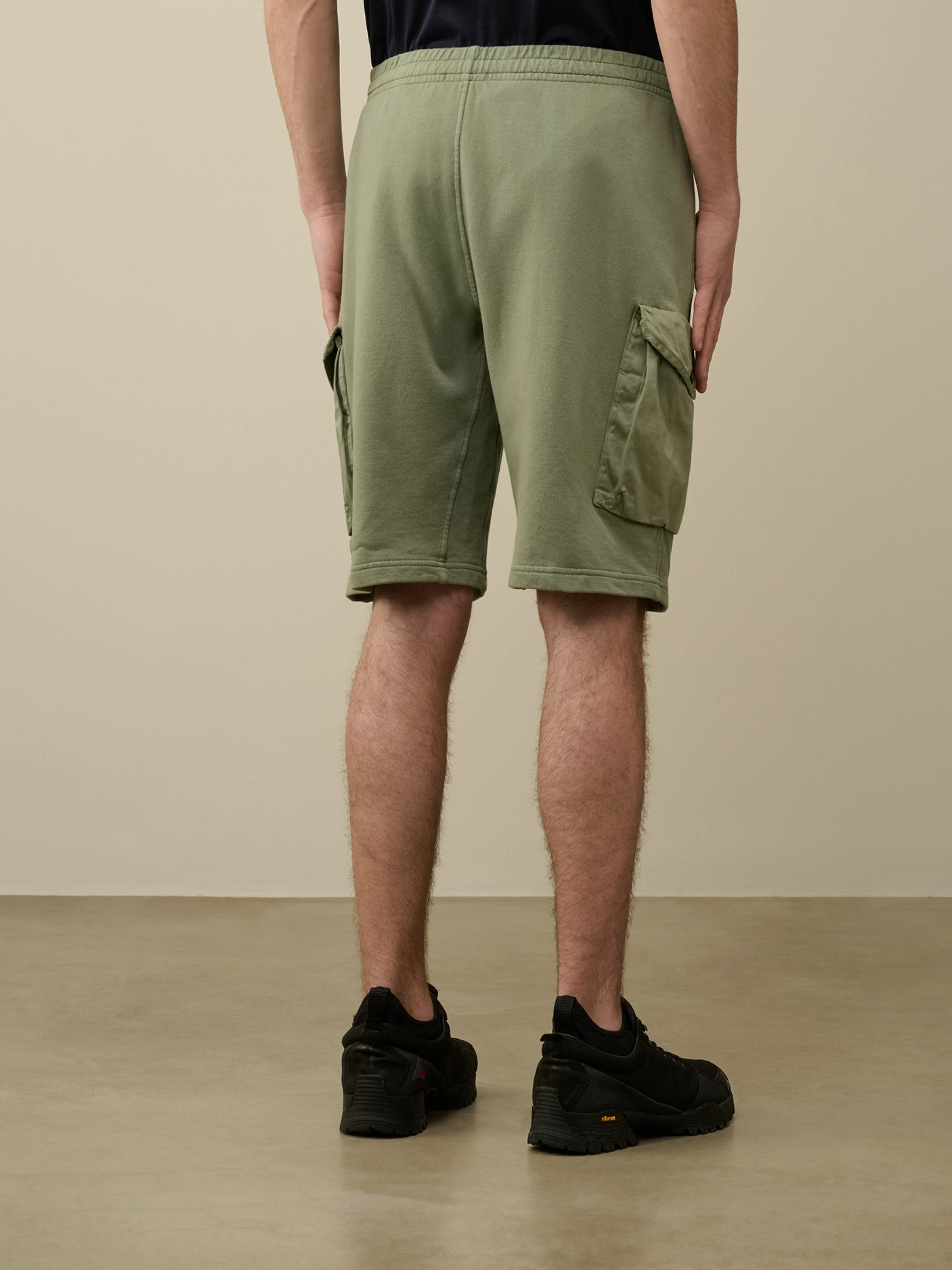 Шорты C.P. Company Cotton Fleece Mixed Cargo Agave Green