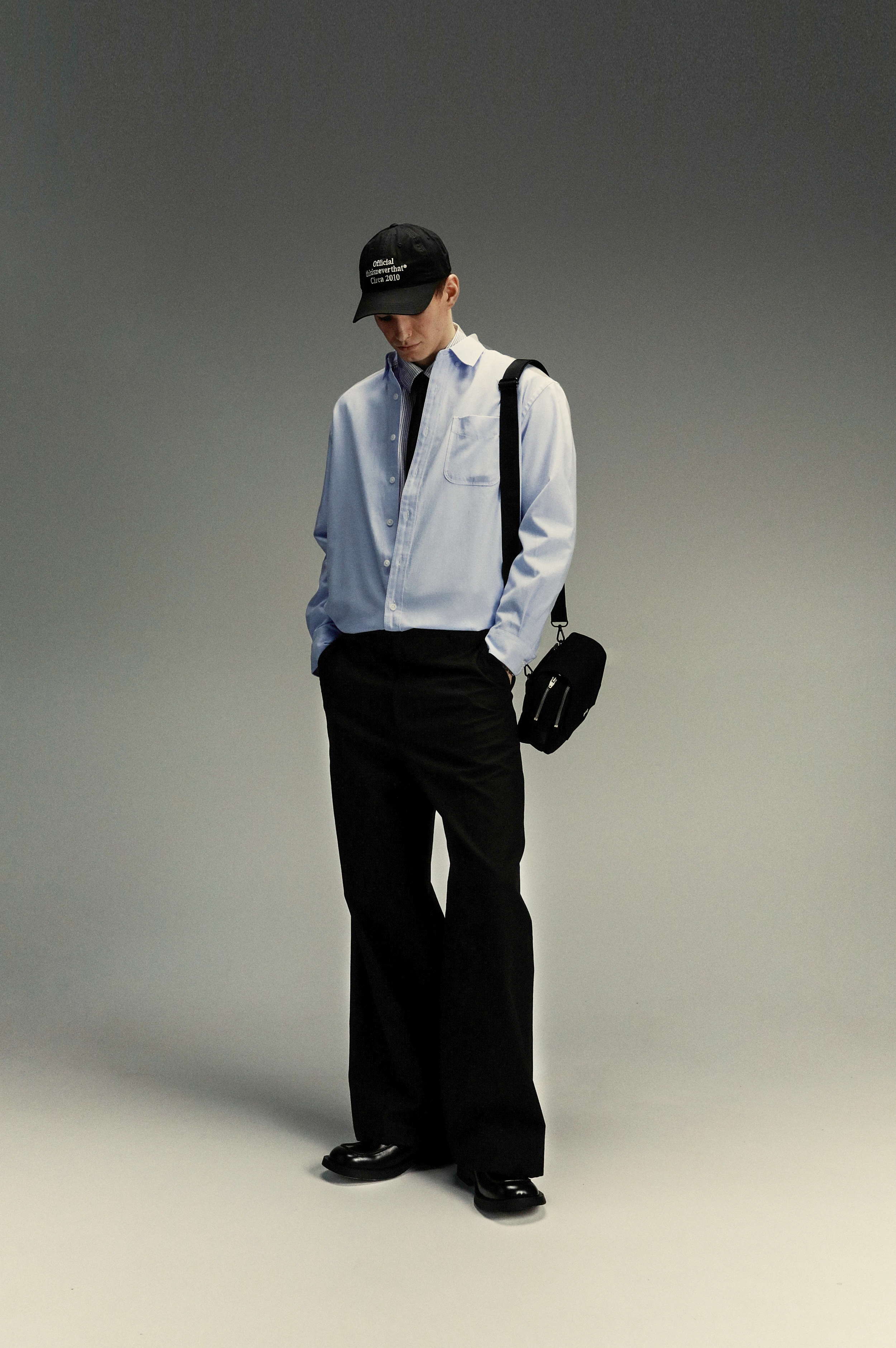 Сумка JUUN.J Lip Stop Flip Cross Bag Black