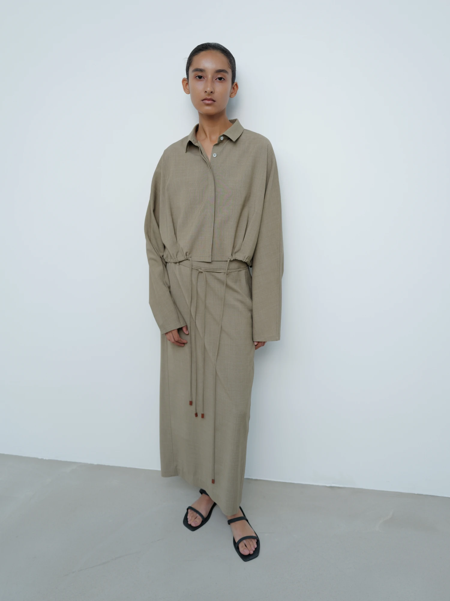 Женская юбка LE17SEPTEMBRE Pencil Midi Beige