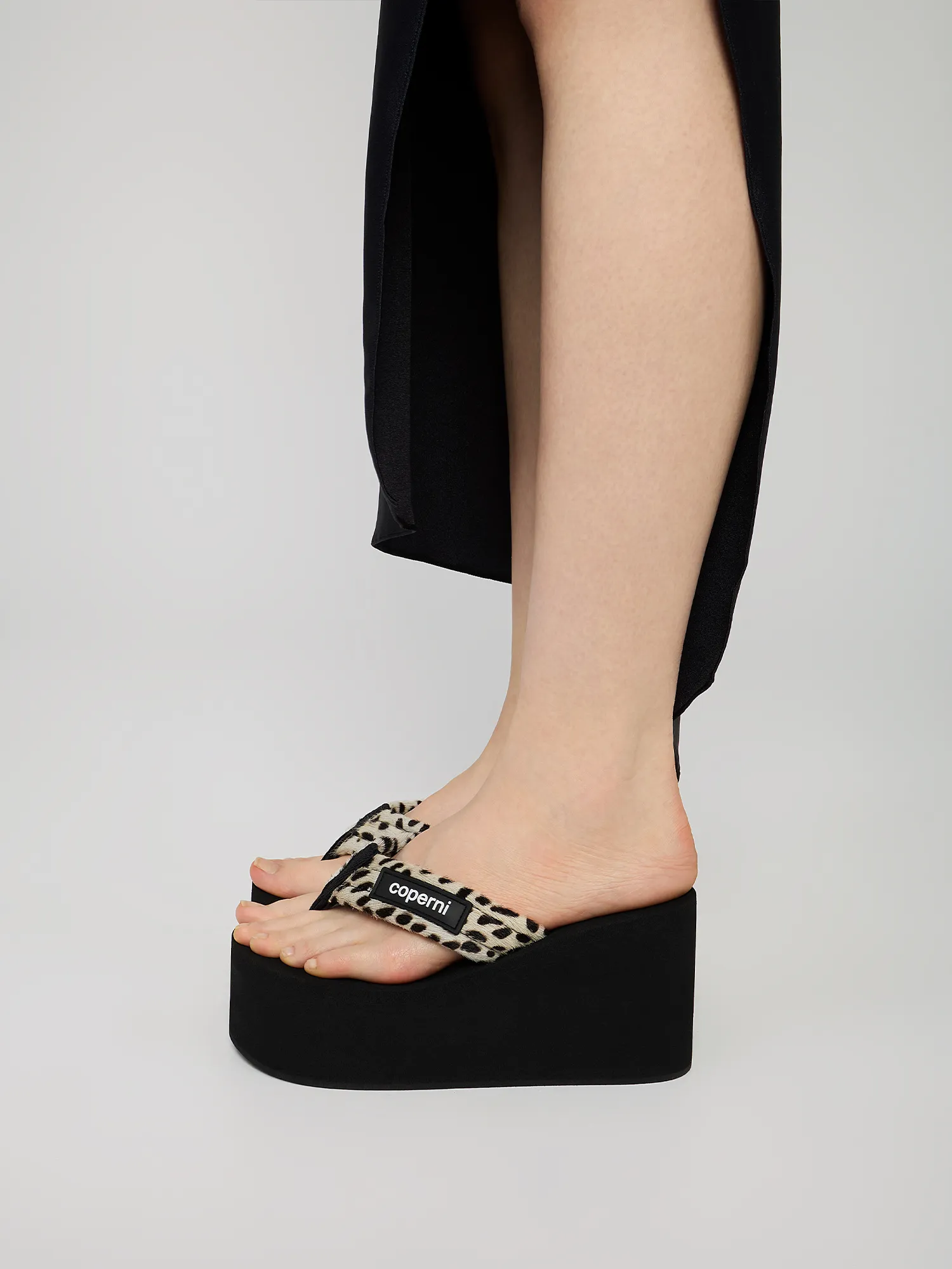 Женские сандалии Coperni Wedges White/Black