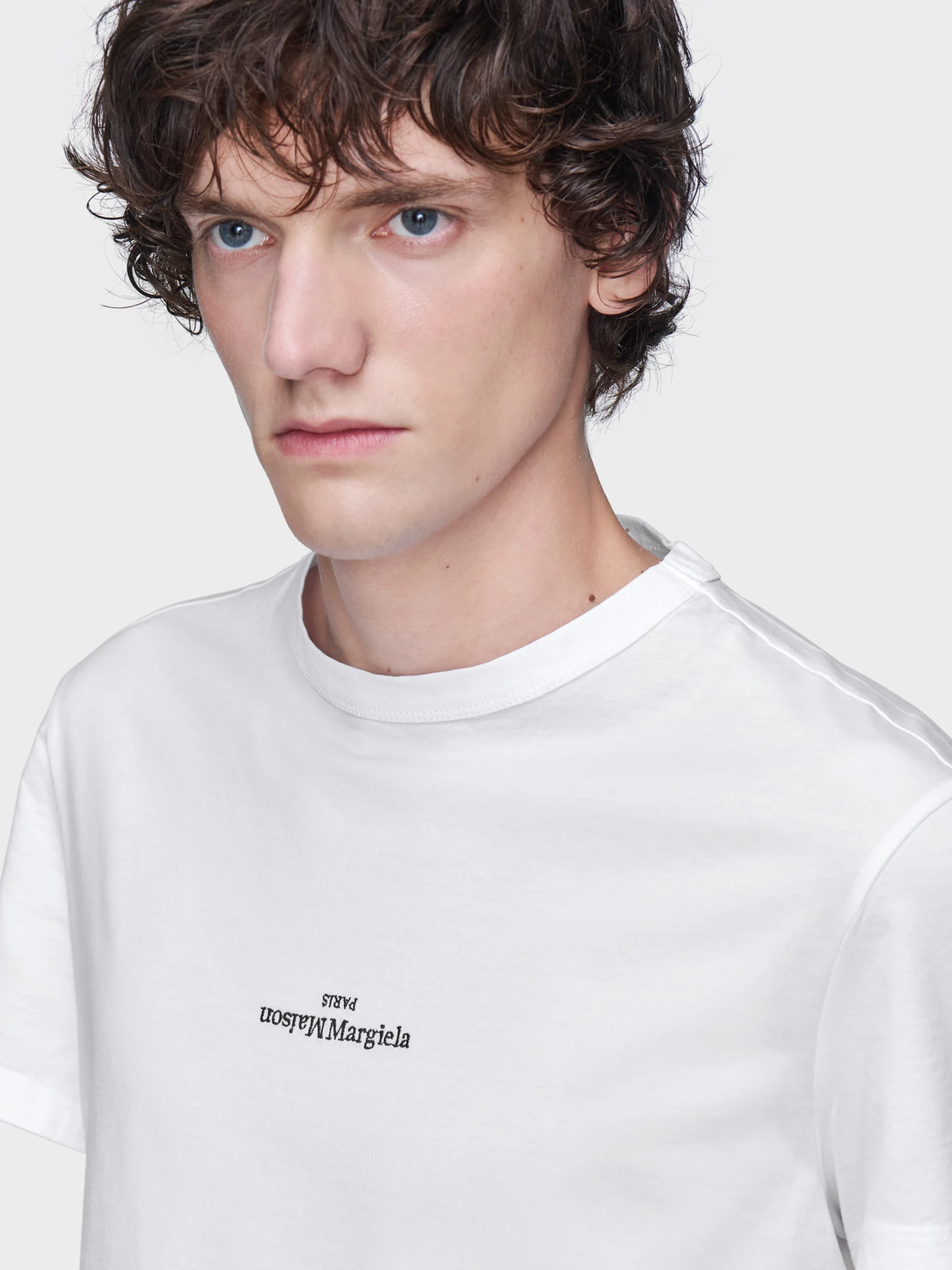 Футболка Maison Margiela Distorted Logo White