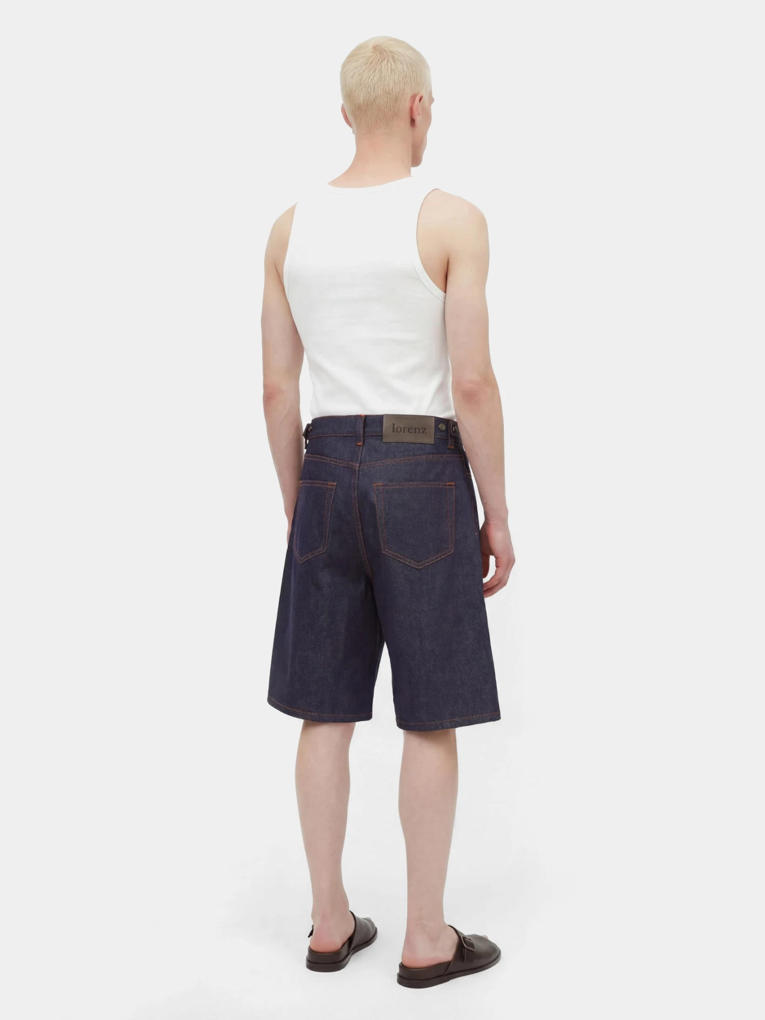 Шорты lorenz Sutures Shorts Raw Indigo