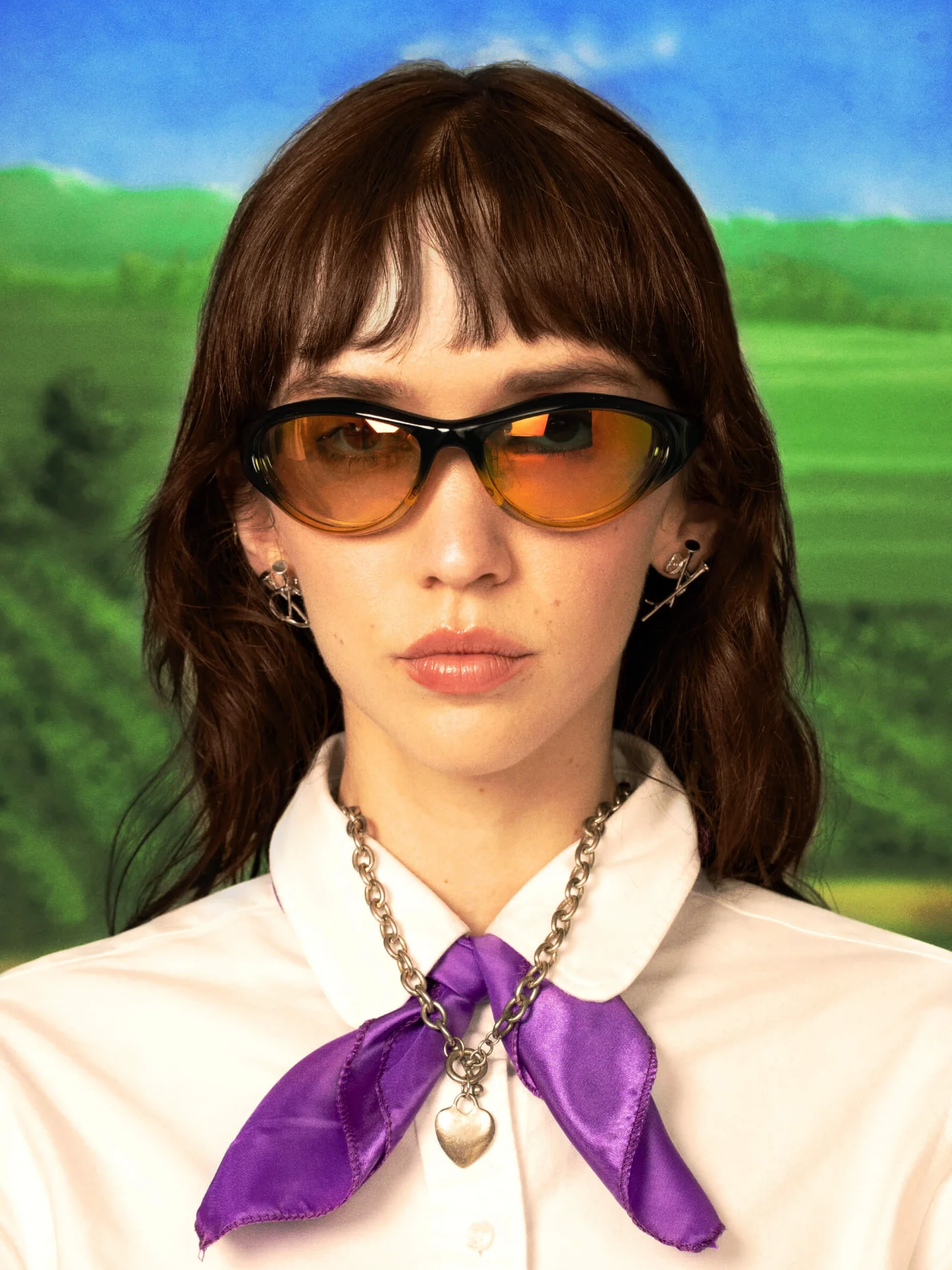 Очки Bonnie Clyde Angel Black & Yellow Tint