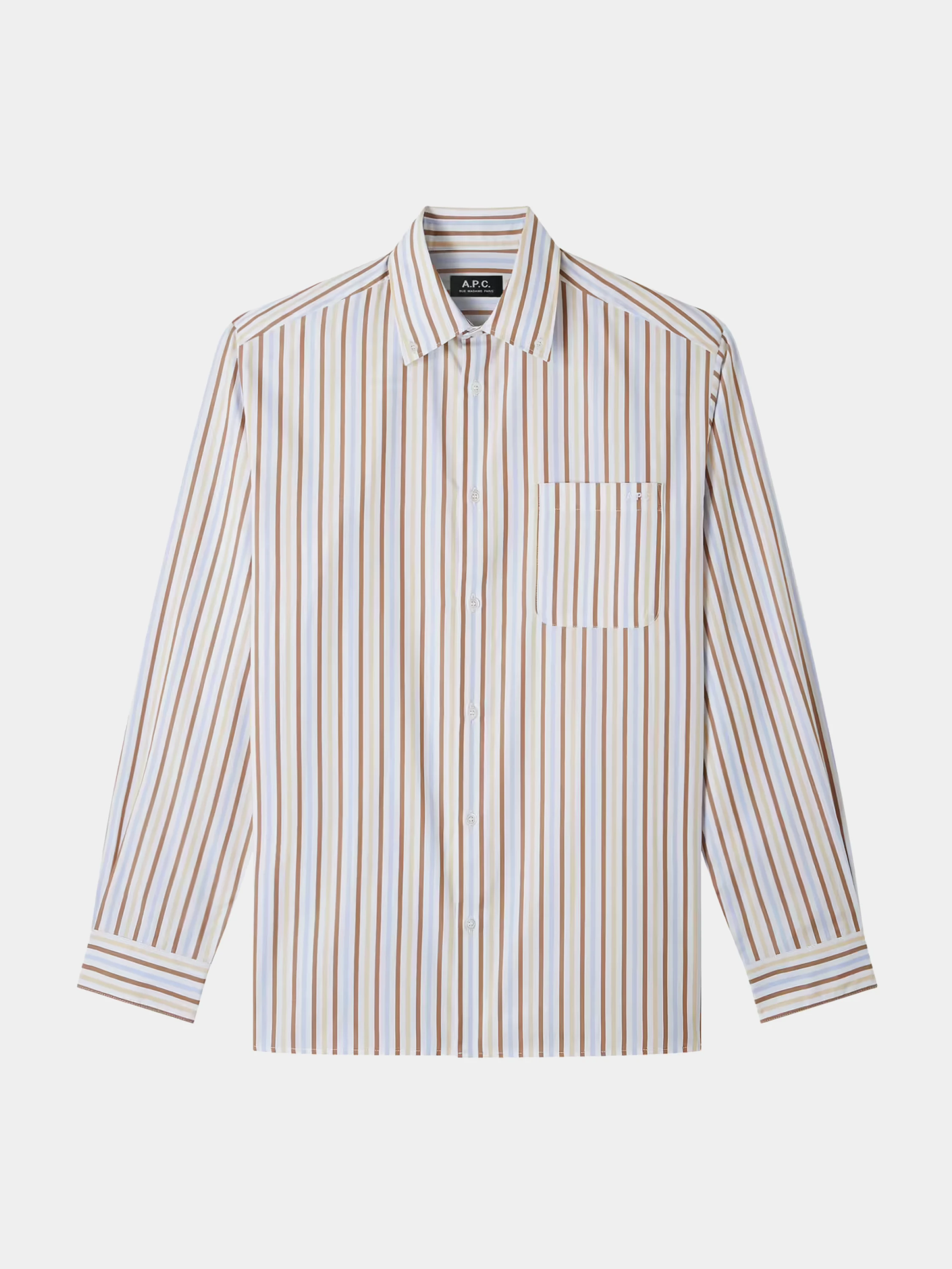 Рубашка A.P.C. Mateo Logo Vanille