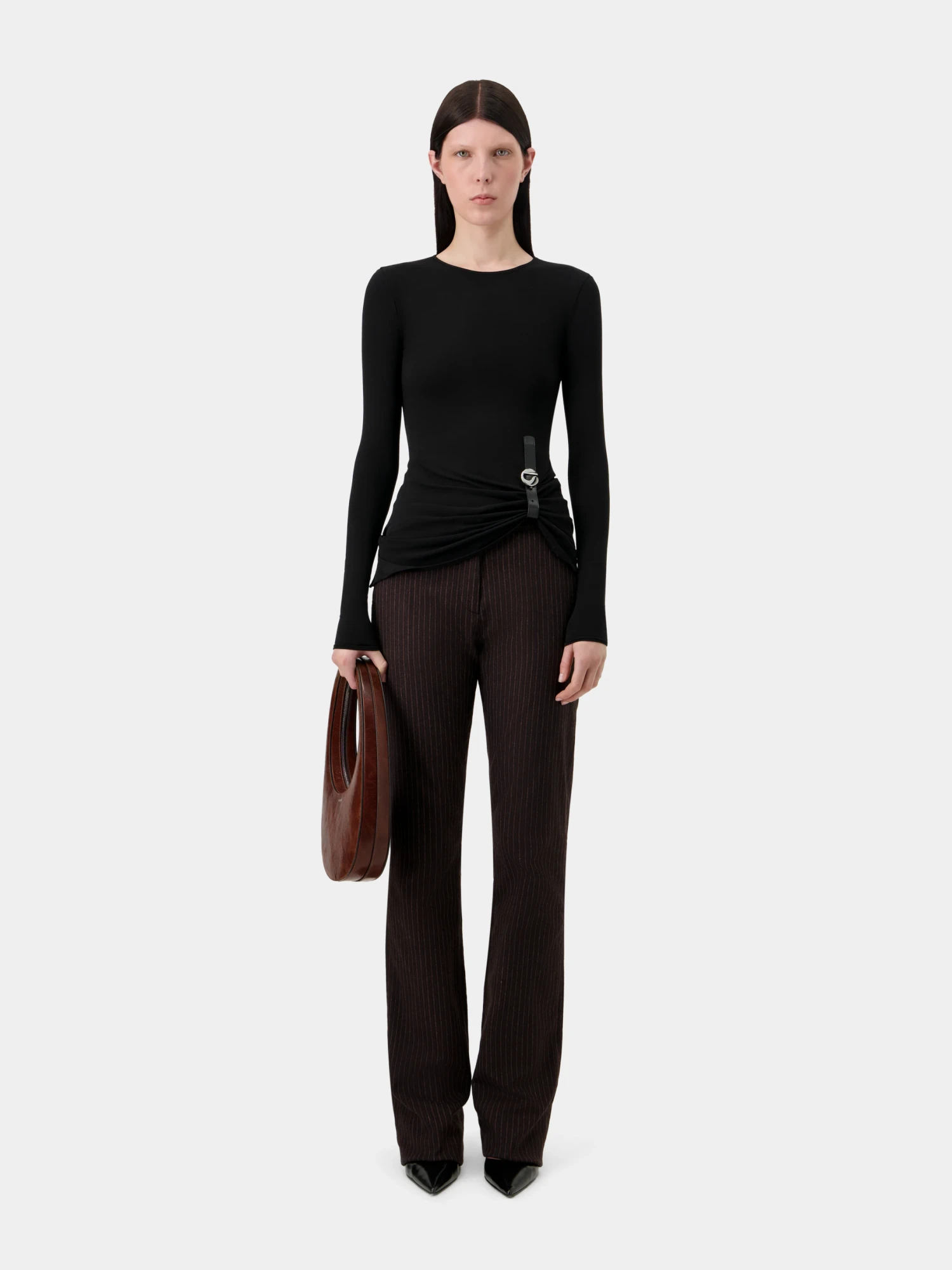 Женский лонгслив Coperni Suspended Black