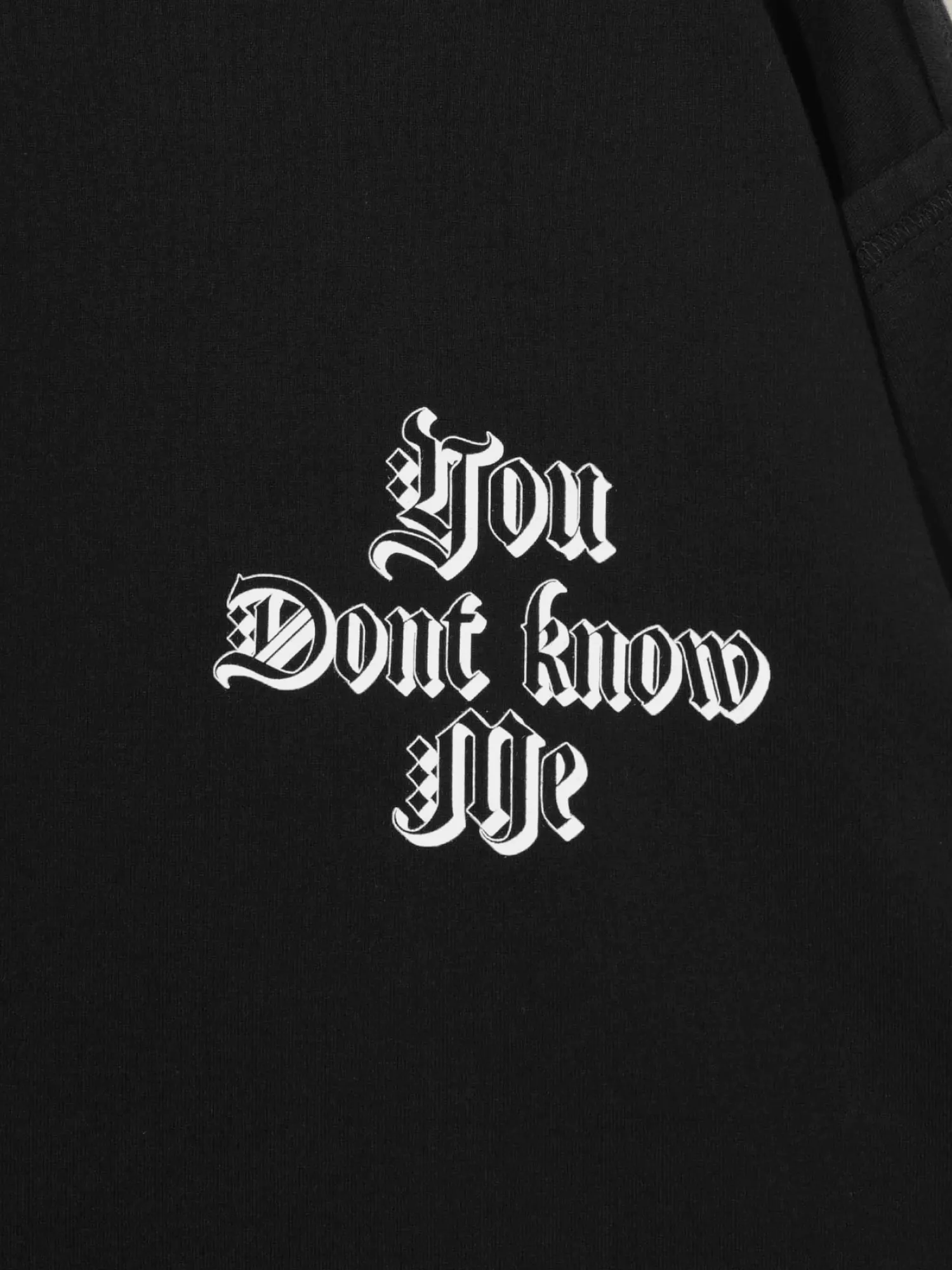 Лонгслив UNDERCOVER Cotton Seam-Out Design Black