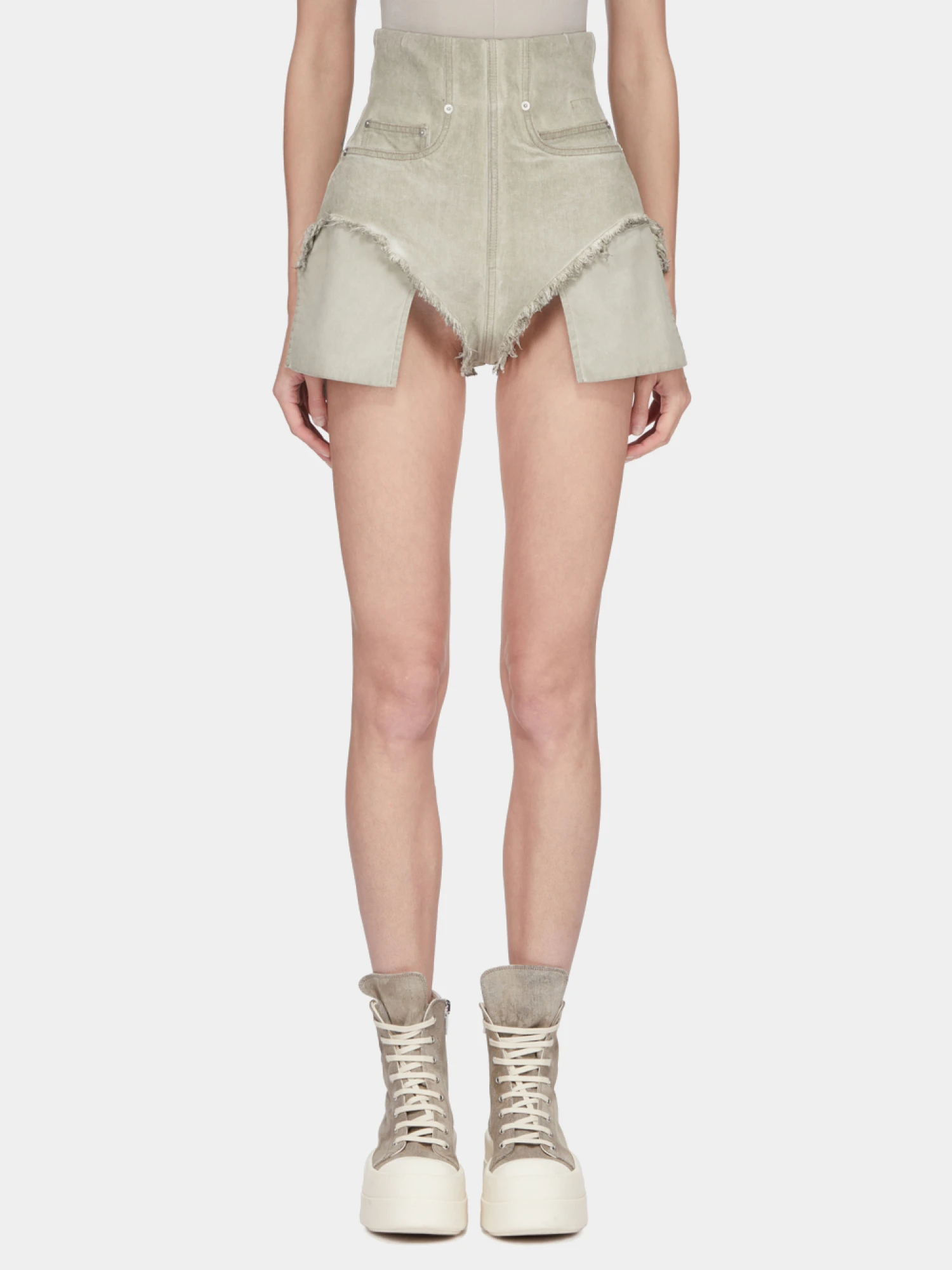 Женские шорты RICK OWENS DRKSHDW Dirt Cutoffs Sand