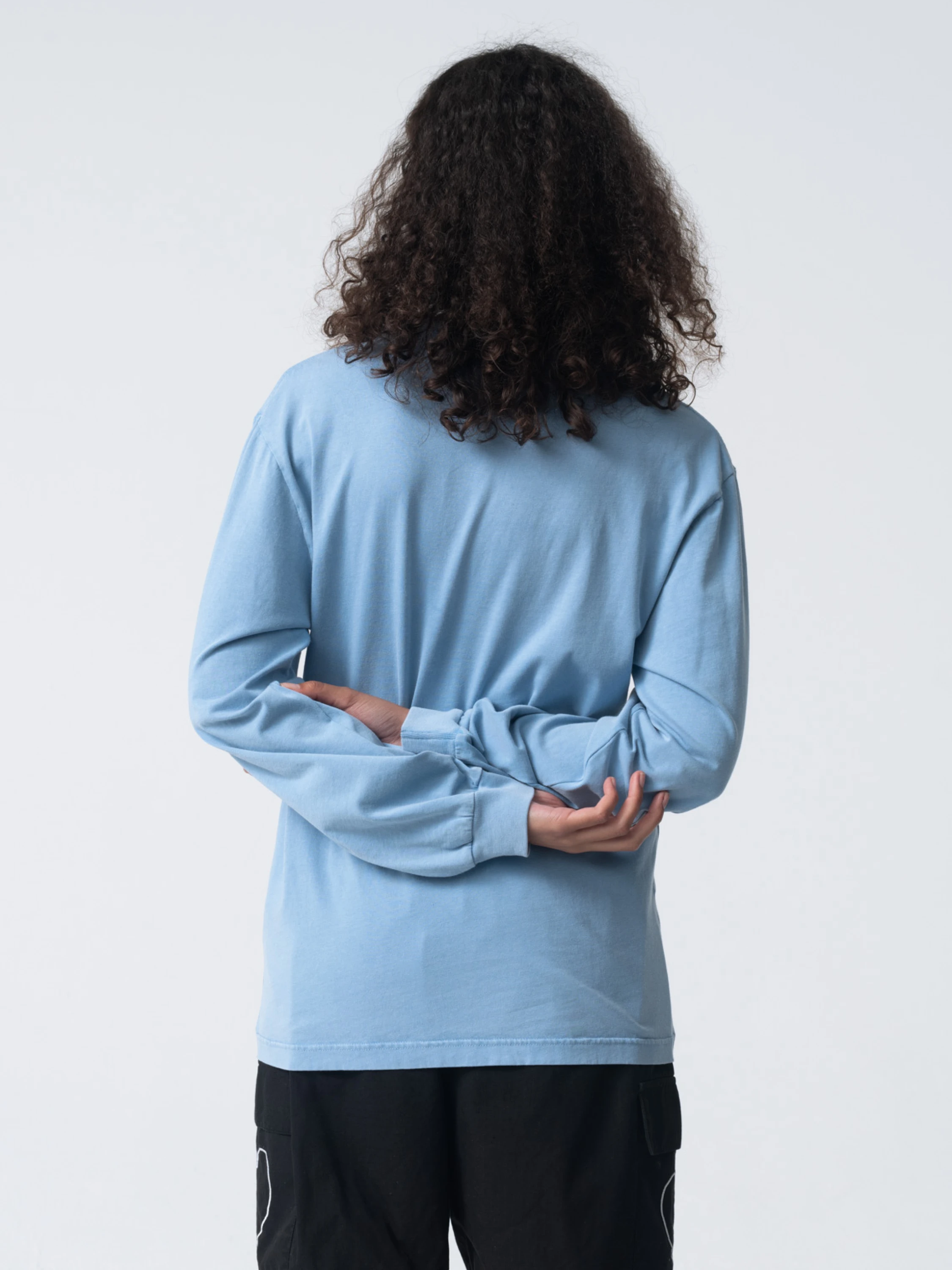 Лонгслив Carne Bollente Raw Energy Washed Blue