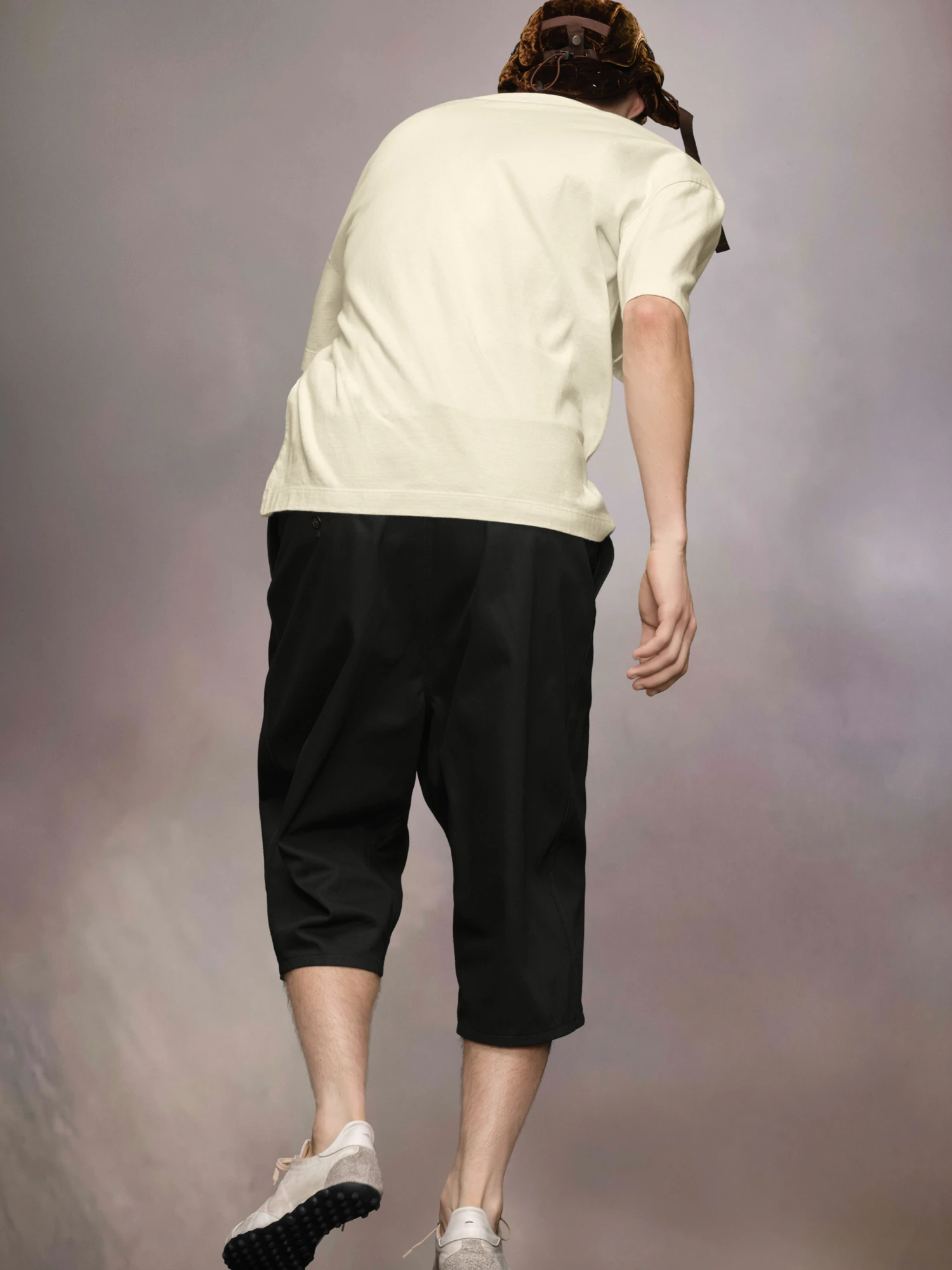 Футболка Maison Margiela Embroidered Logo Ecru