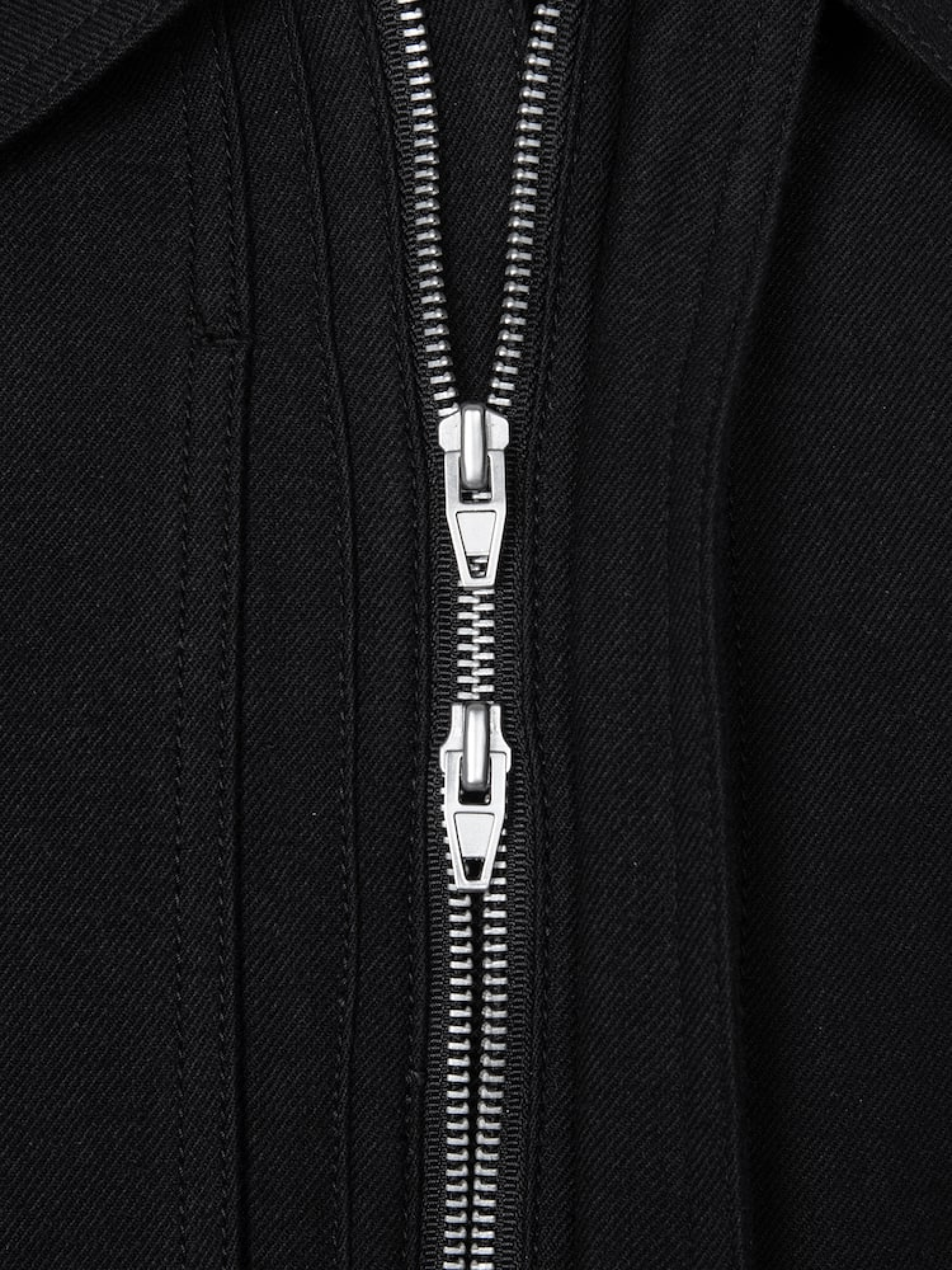 Куртка JUUN.J Wool-Cotton Blended Collared Black