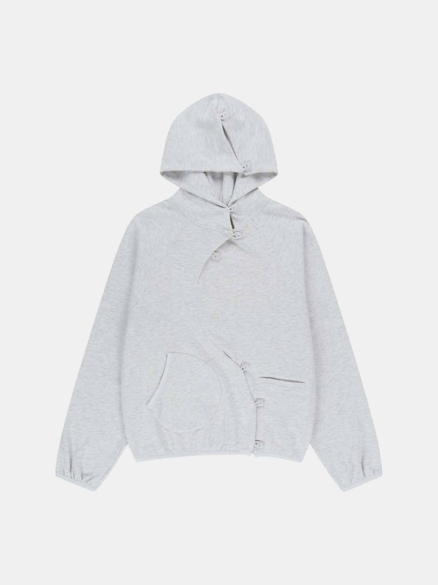 Худи SAN SAN GEAR Button Hoodie White Melange