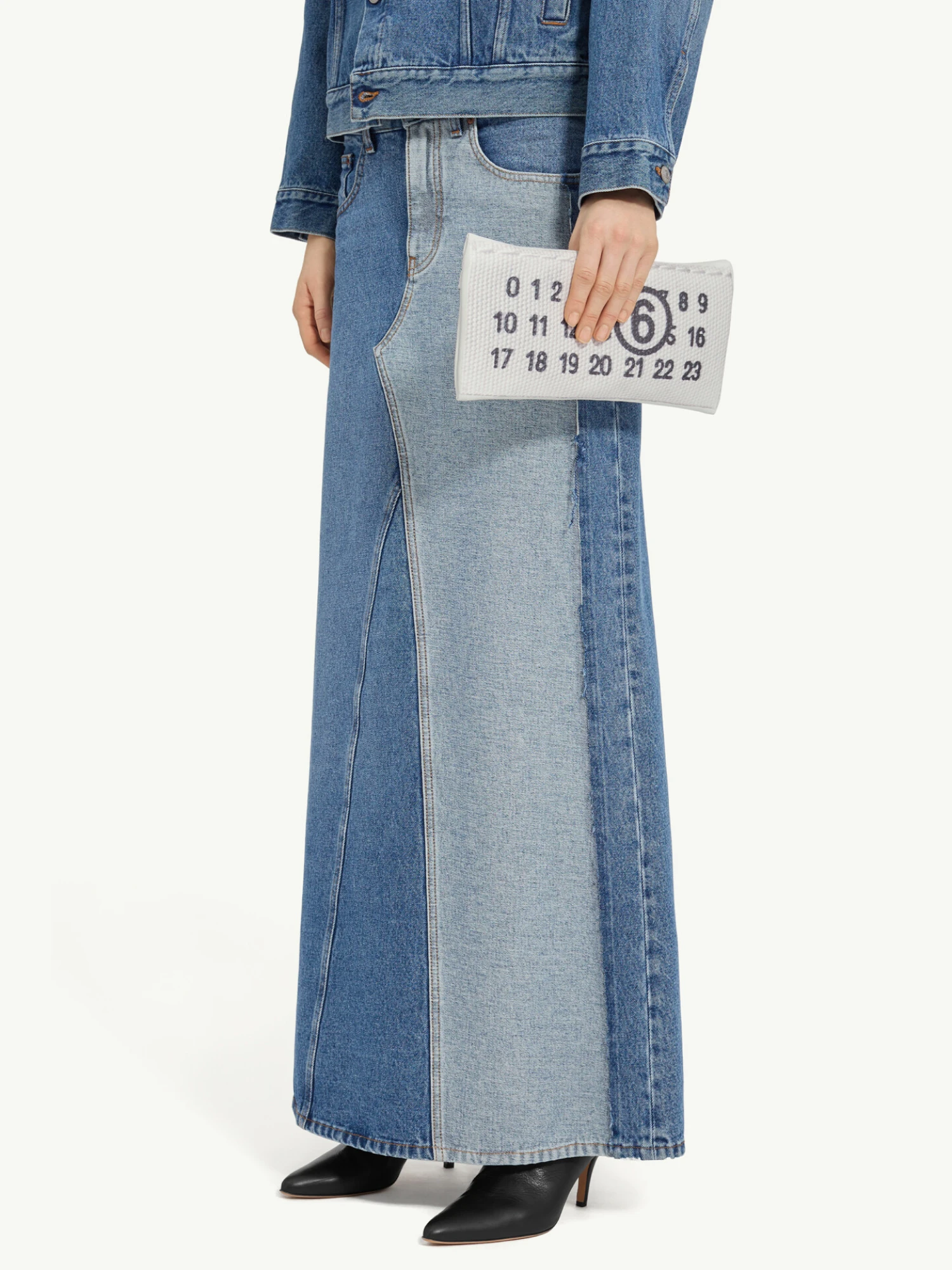 Клатч MM6 Maison Margiela Numeric White
