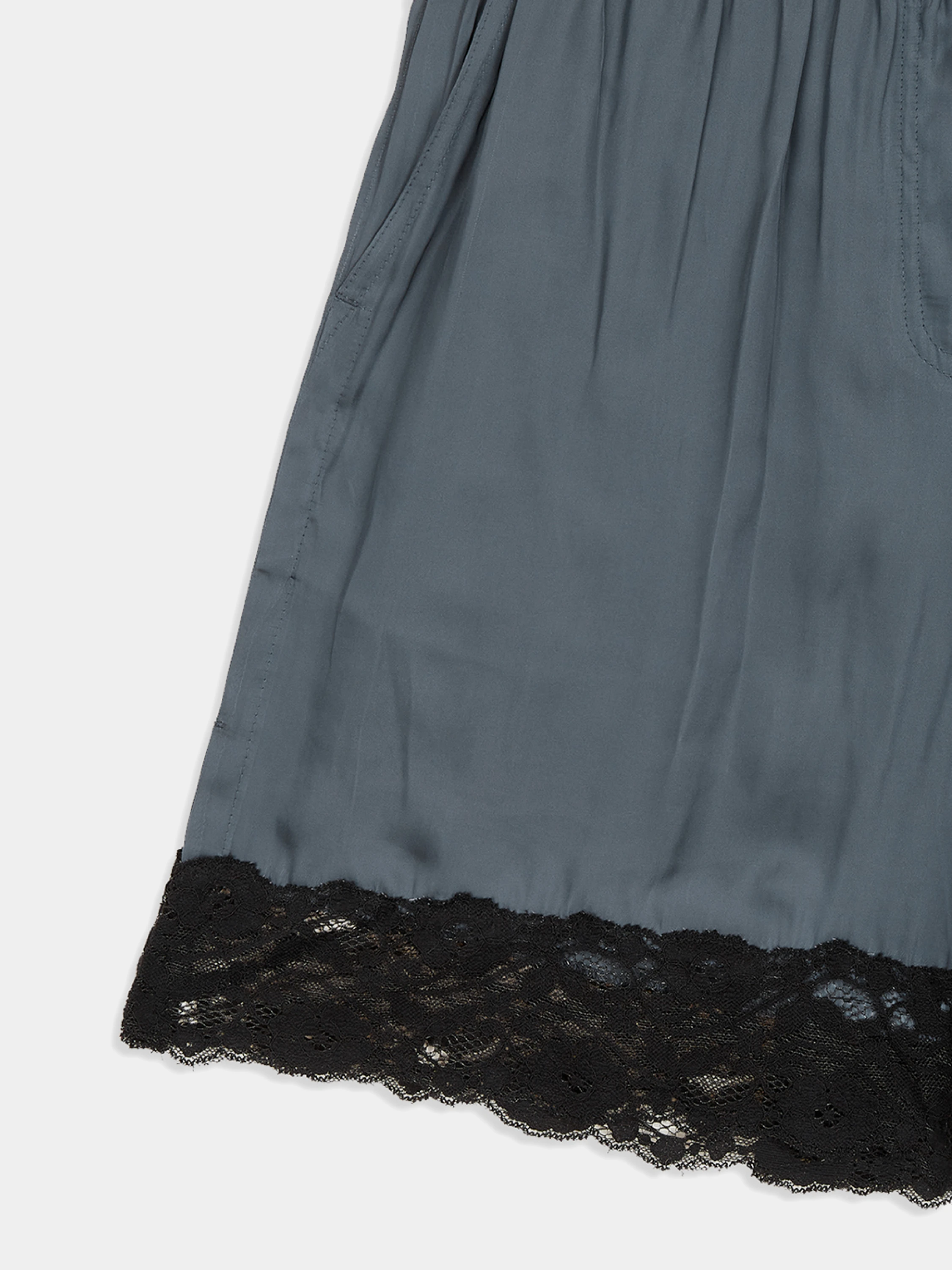 Женские шорты OPEN YY Lace Trim Lounge Charcoal