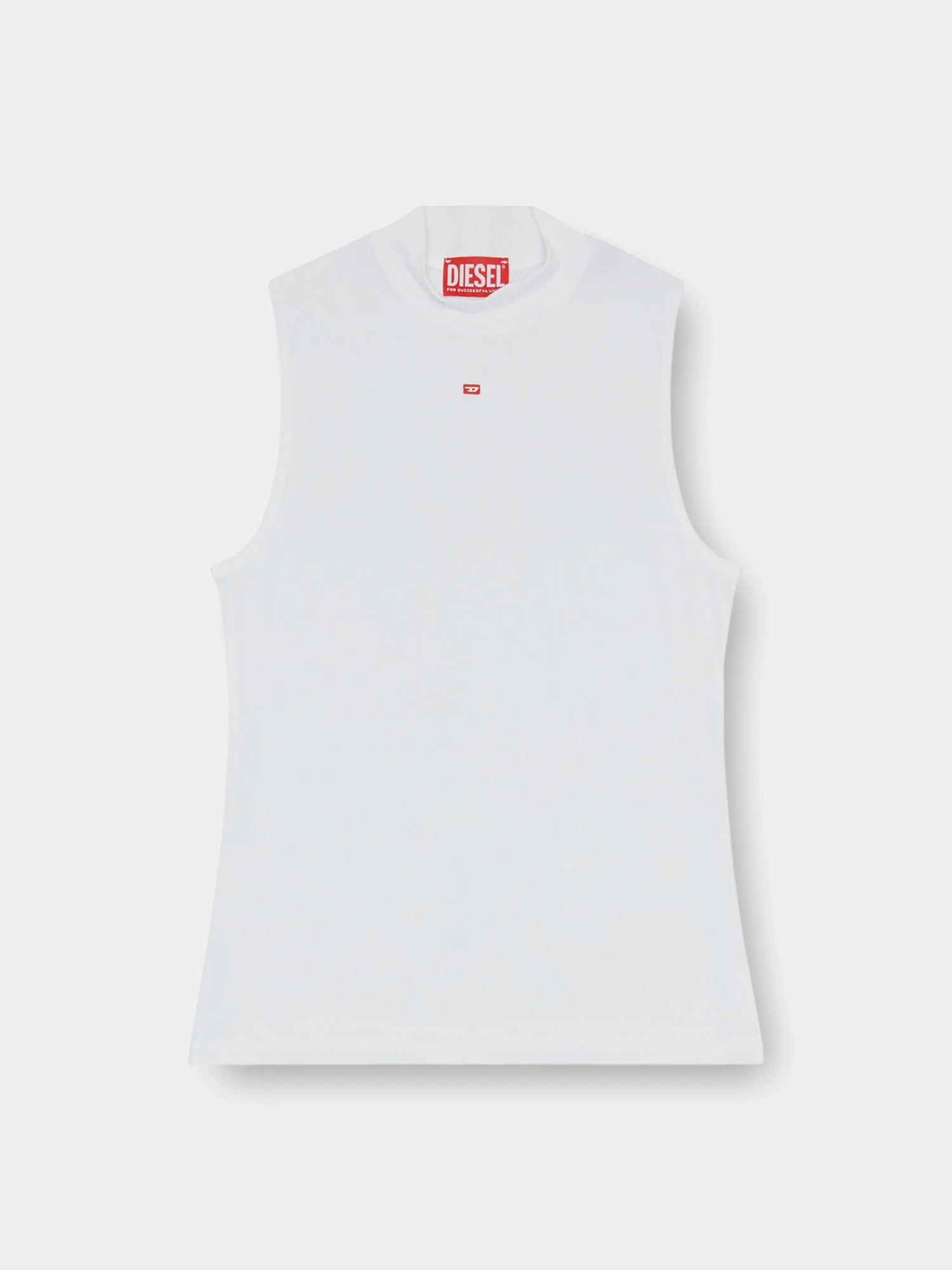 Женский топ Diesel Knit Jersey T-Mokky-Sl-Microdiv White