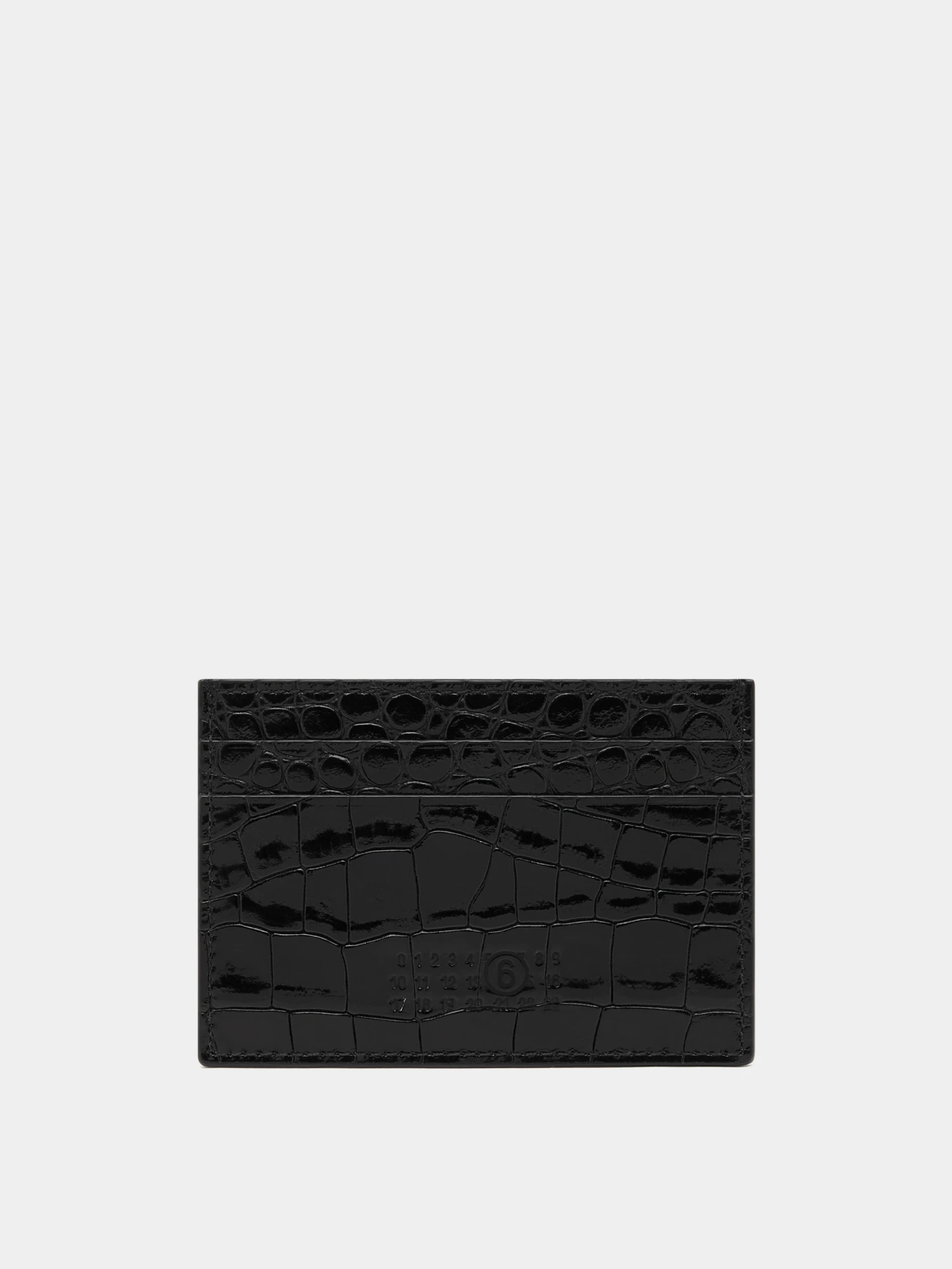 Кардходлер MM6 Maison Margiela Numeric Textured Black