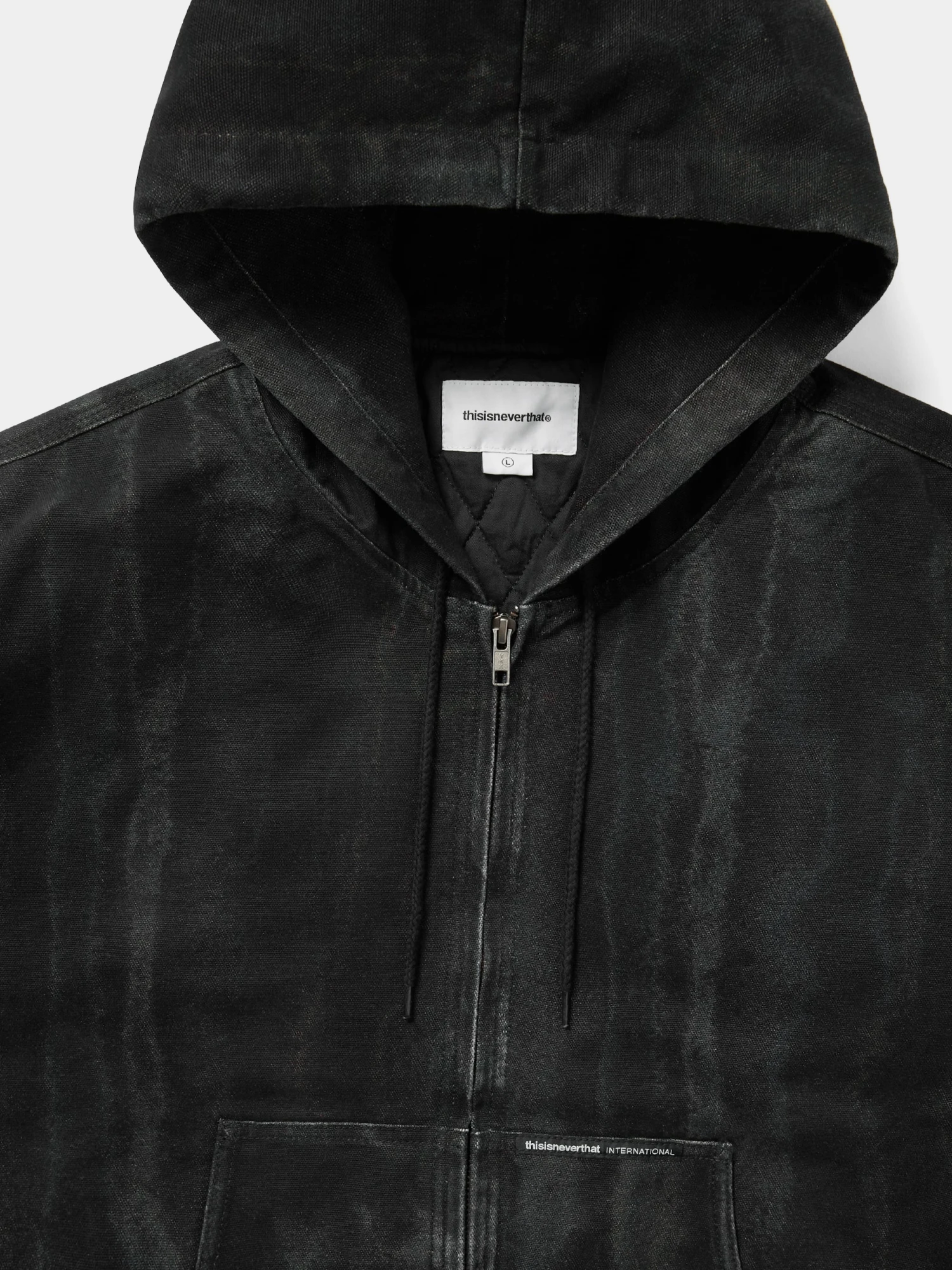 Бомбер thisisneverthat Blurred Jacket Black
