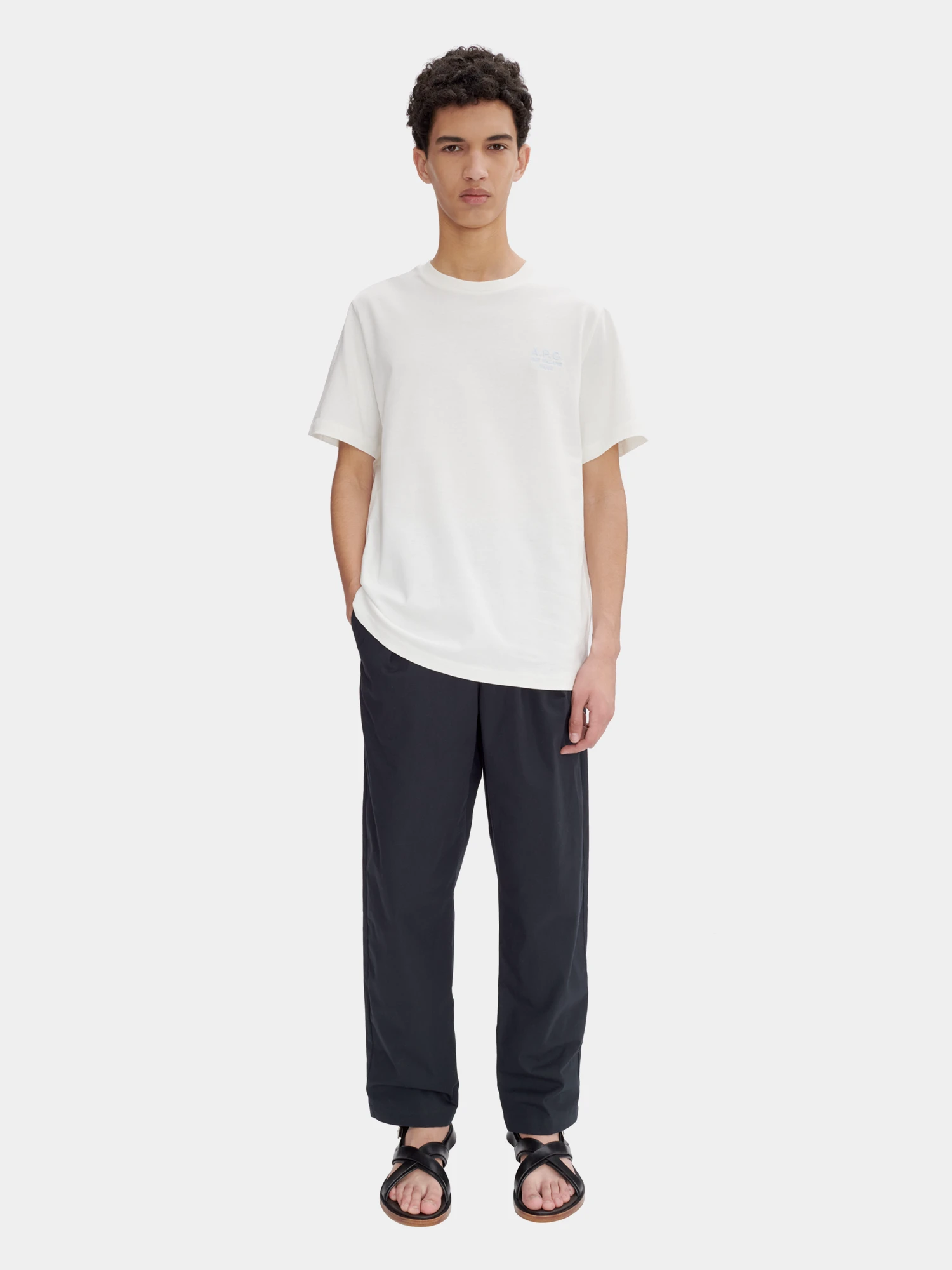 Футболка A.P.C. Standard Rue Madame Blanc/Blue Ciel