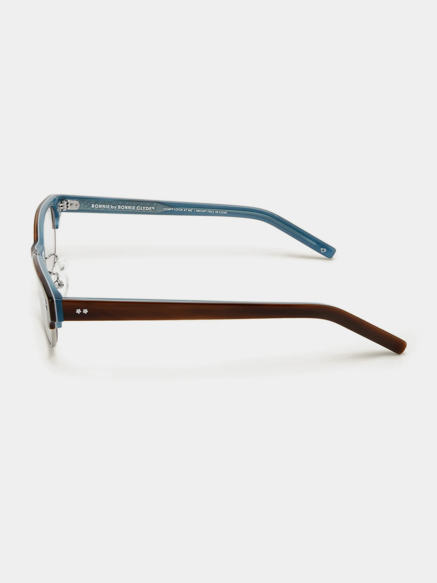 Очки Bonnie Clyde Closed Caption Tortoise Teal & Clear Lens