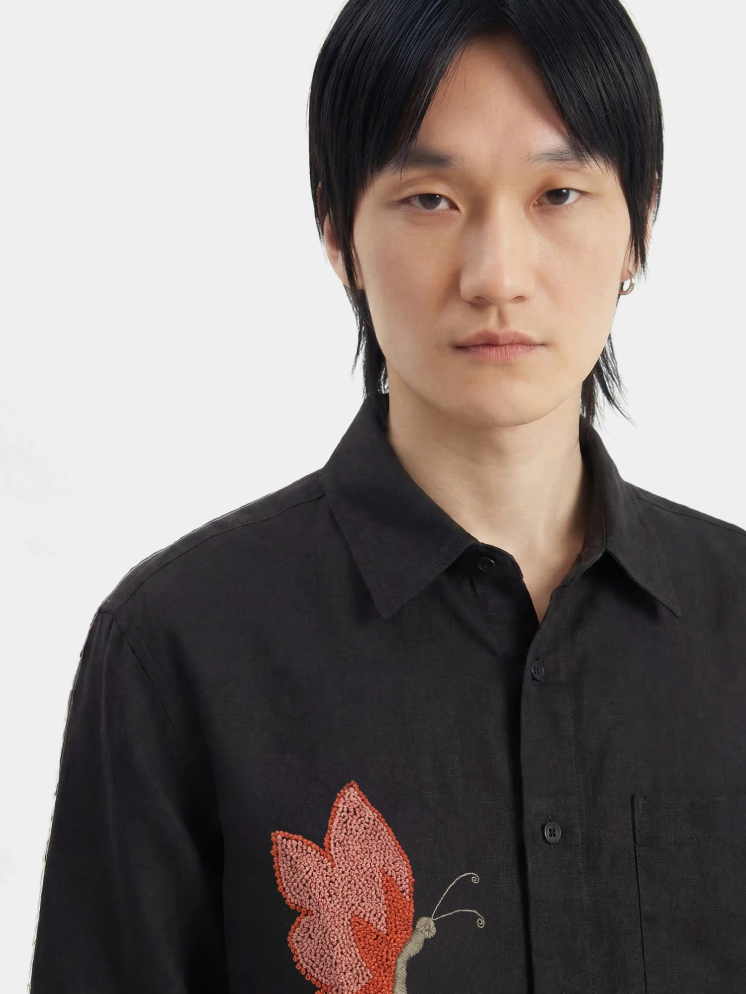 Рубашка lorenz Papillon Hand Embroidered Black
