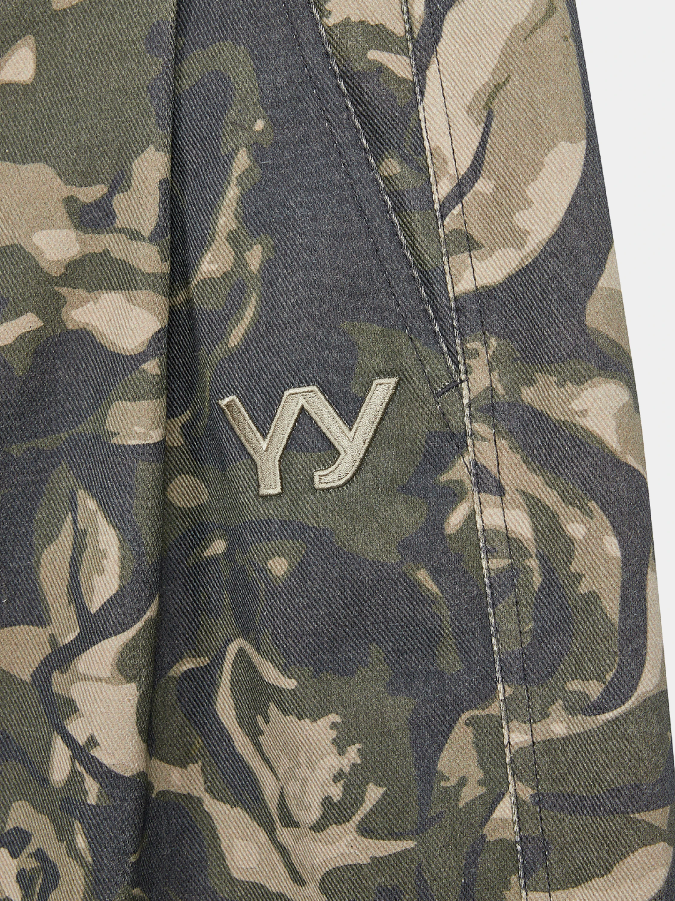 Шорты OPEN YY Camo Cargo Midi Shorts Khaki