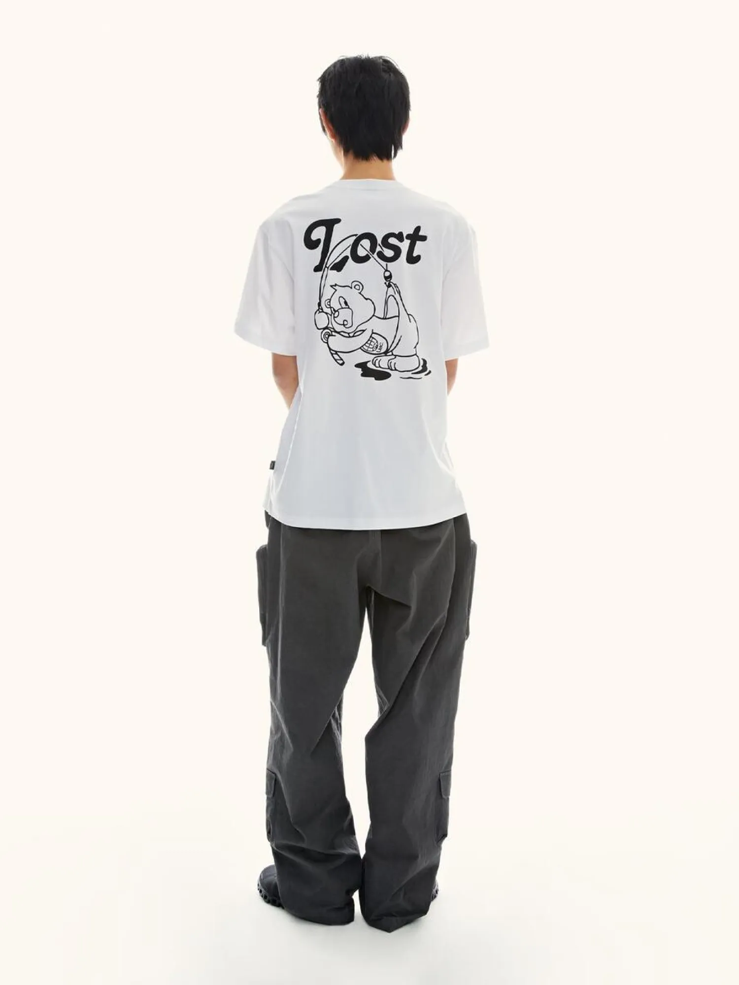 Футболка LMC Fishing Bear Tee White