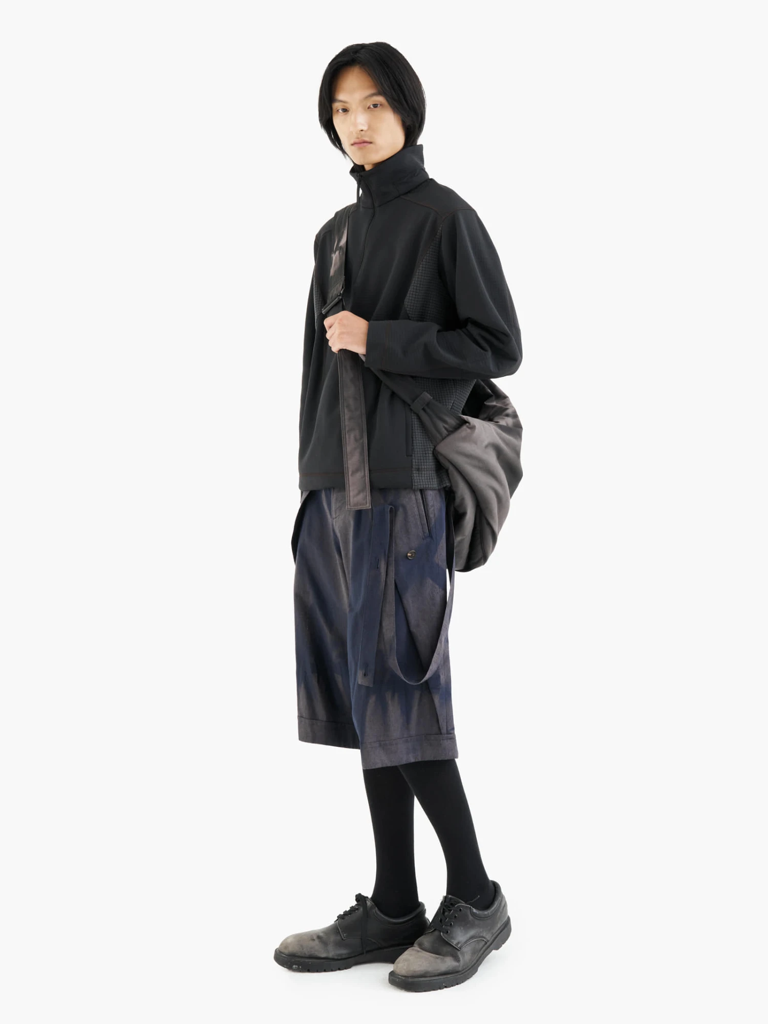 Сумка JIYONGKIM Sun-Bleached Draped Shoulder Black