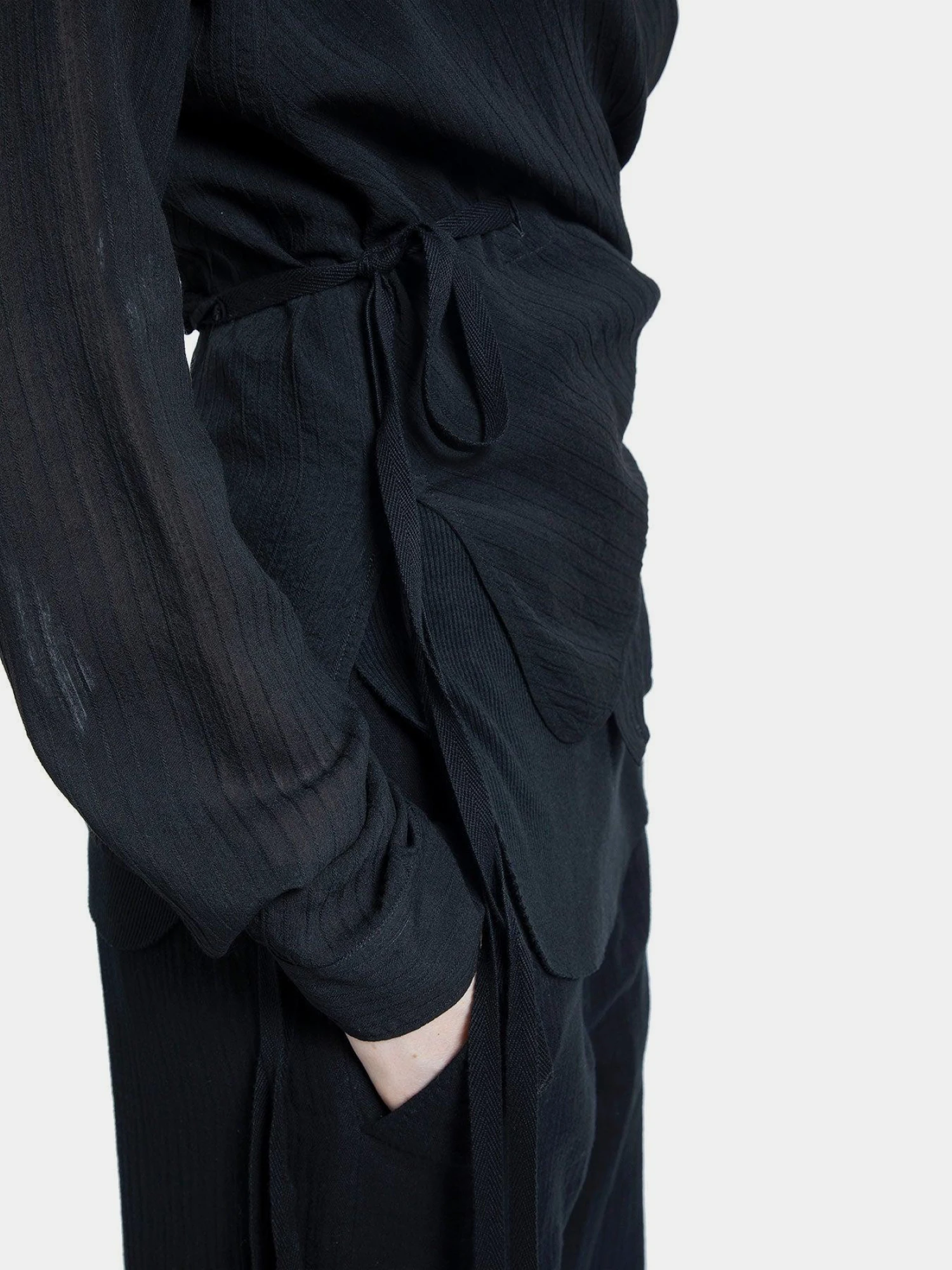 Женская рубашка Ann Demeulemeester Alba Asymmetric Black