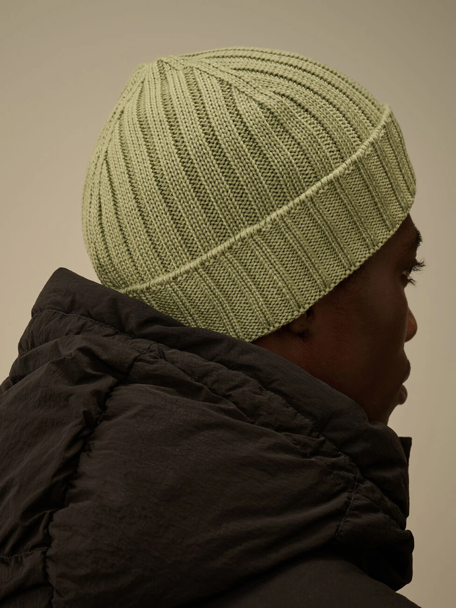Шапка C.P. Company Extrafine Merino Wool Logo Tea