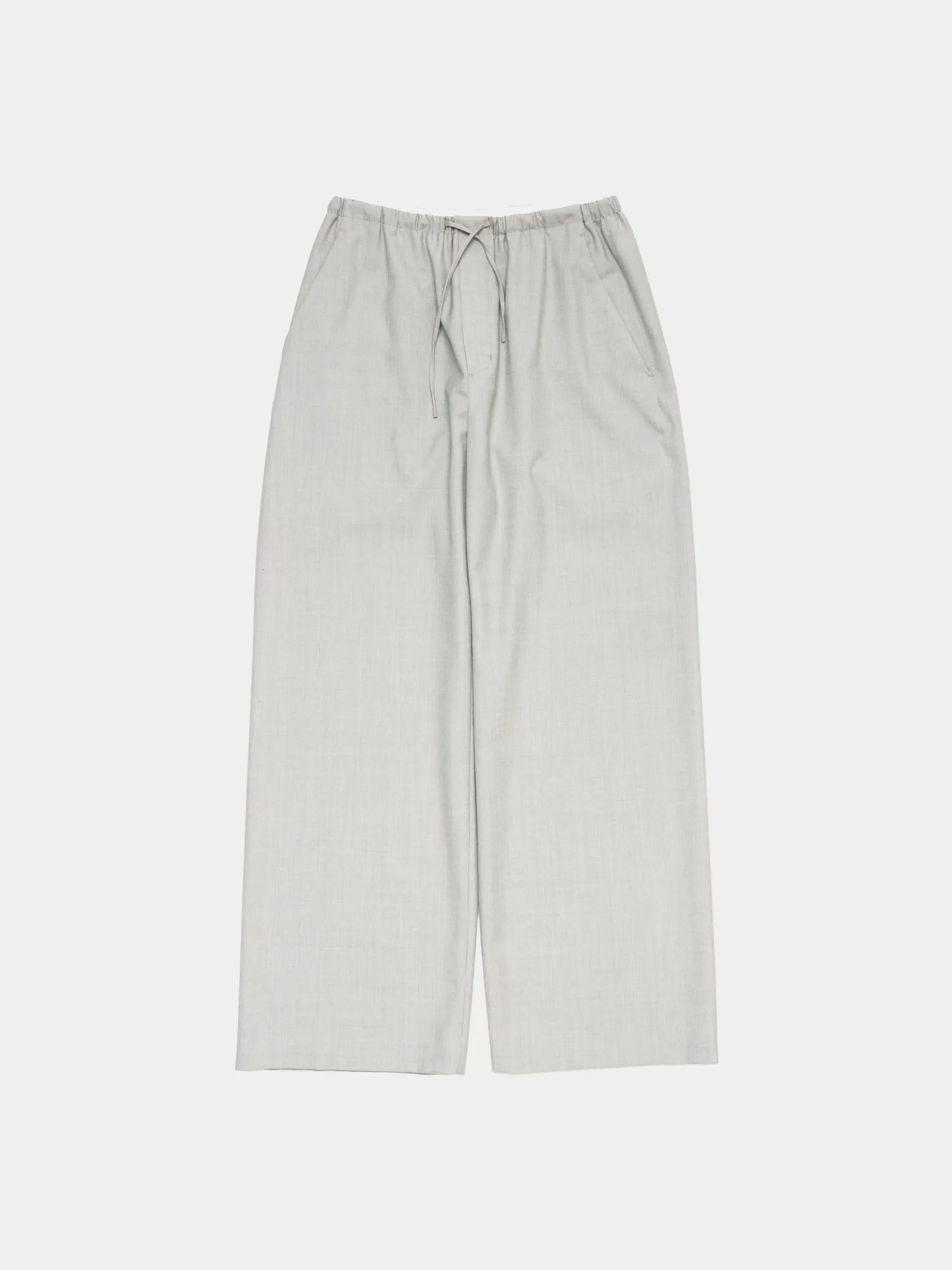 Брюки AMOMENTO Wool Banding Pants Beige