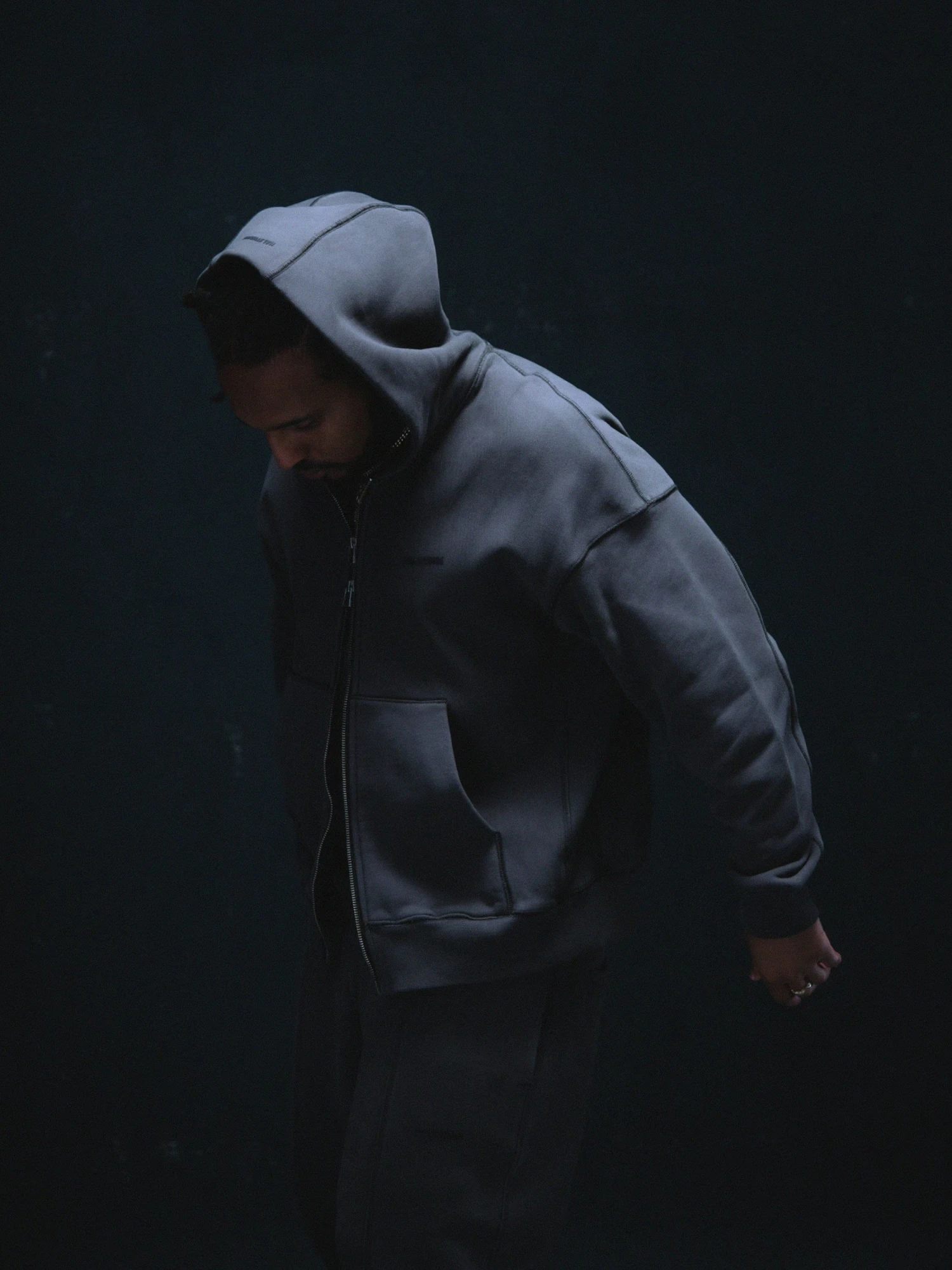 Зип-худи HAL STUDIOS Haus Hoooded Zip Washed Black