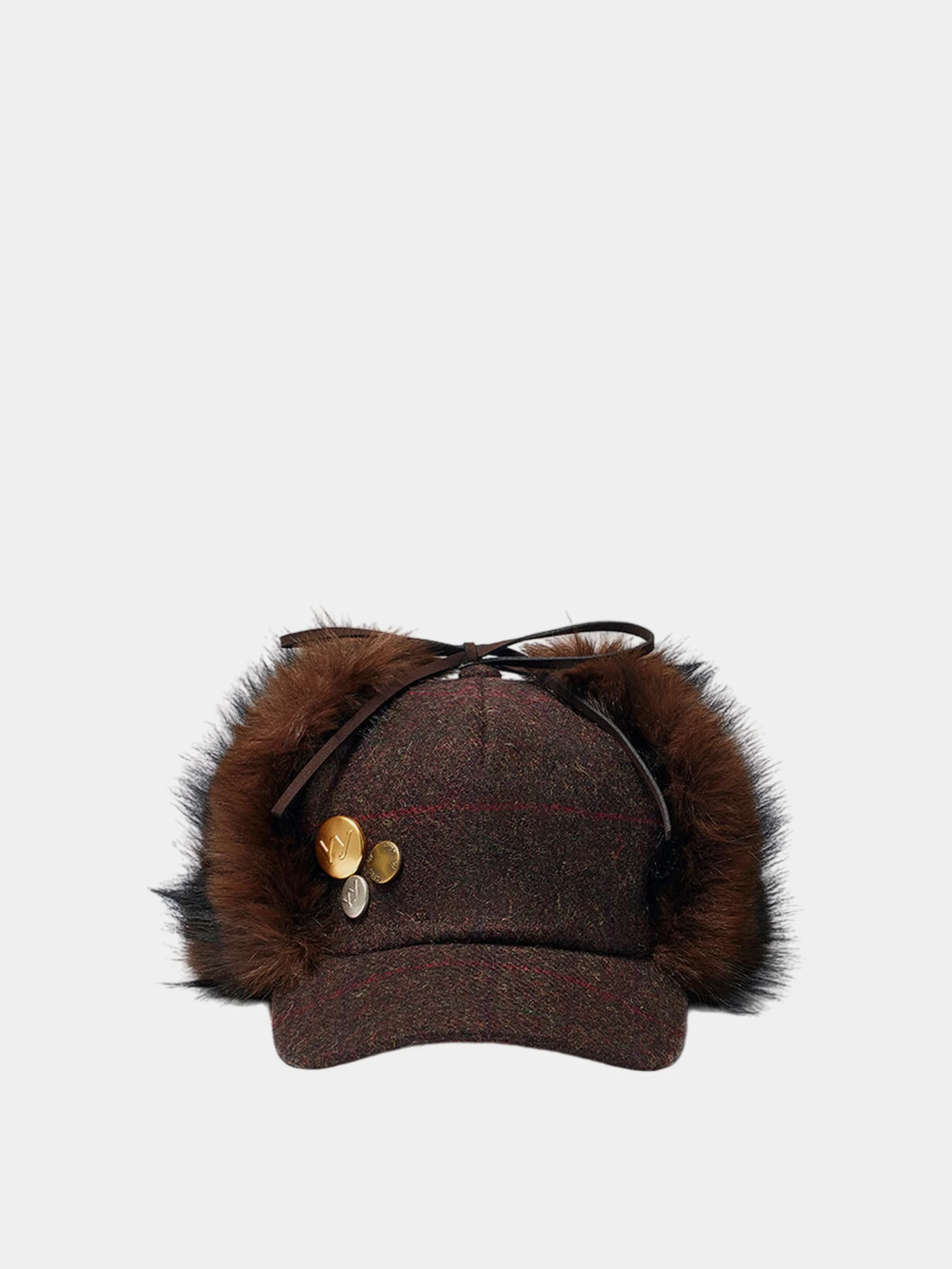 Кепка OPEN YY Faux Fur Earflap Brown