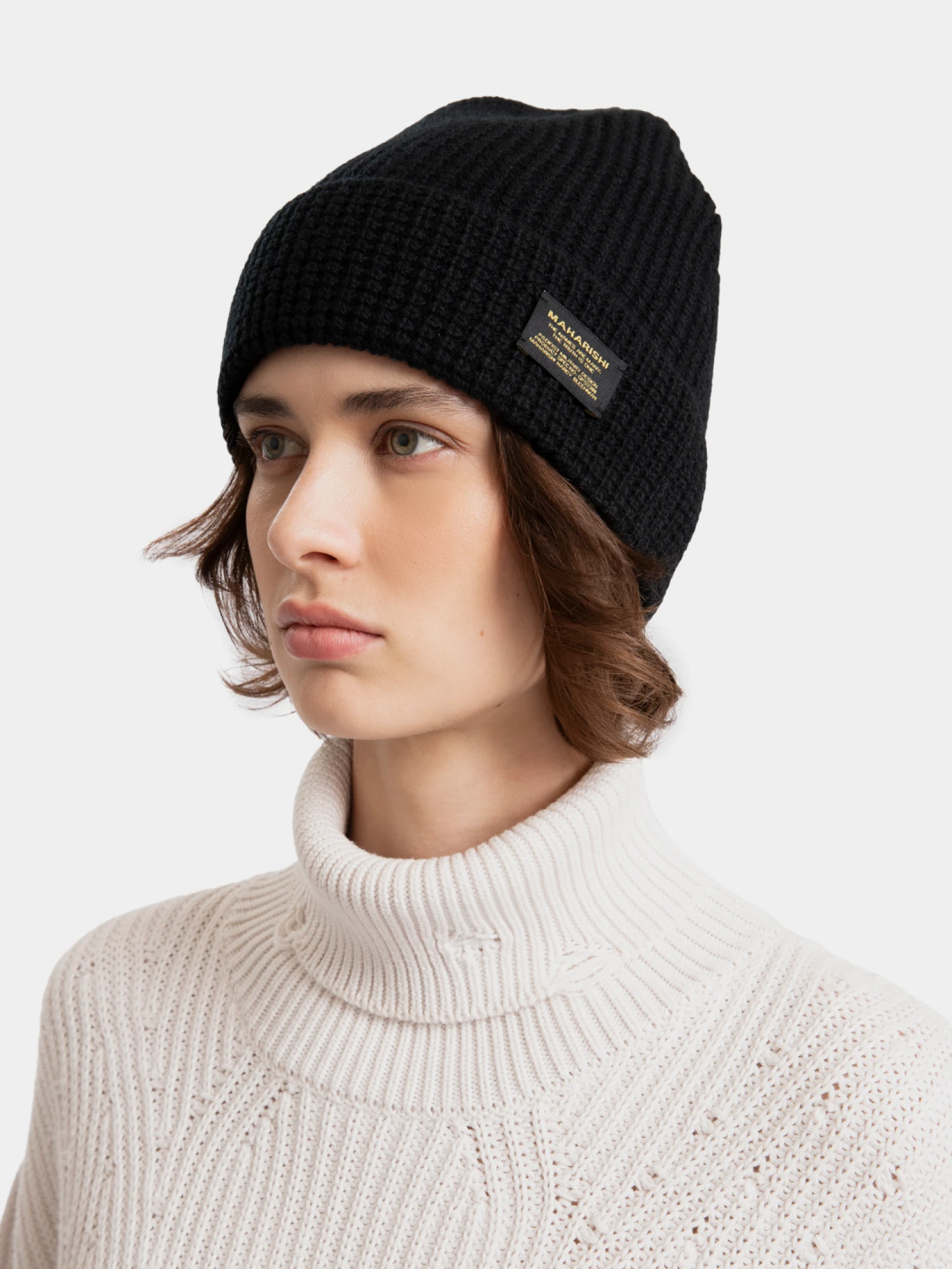 Шапка MAHARISHI 2212 Maharishi Knit Beanie Black