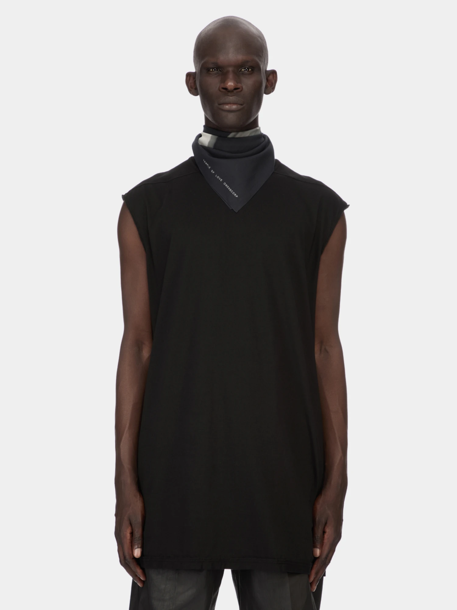 Шарф RICK OWENS DRKSHDW Bandana Black/Milk