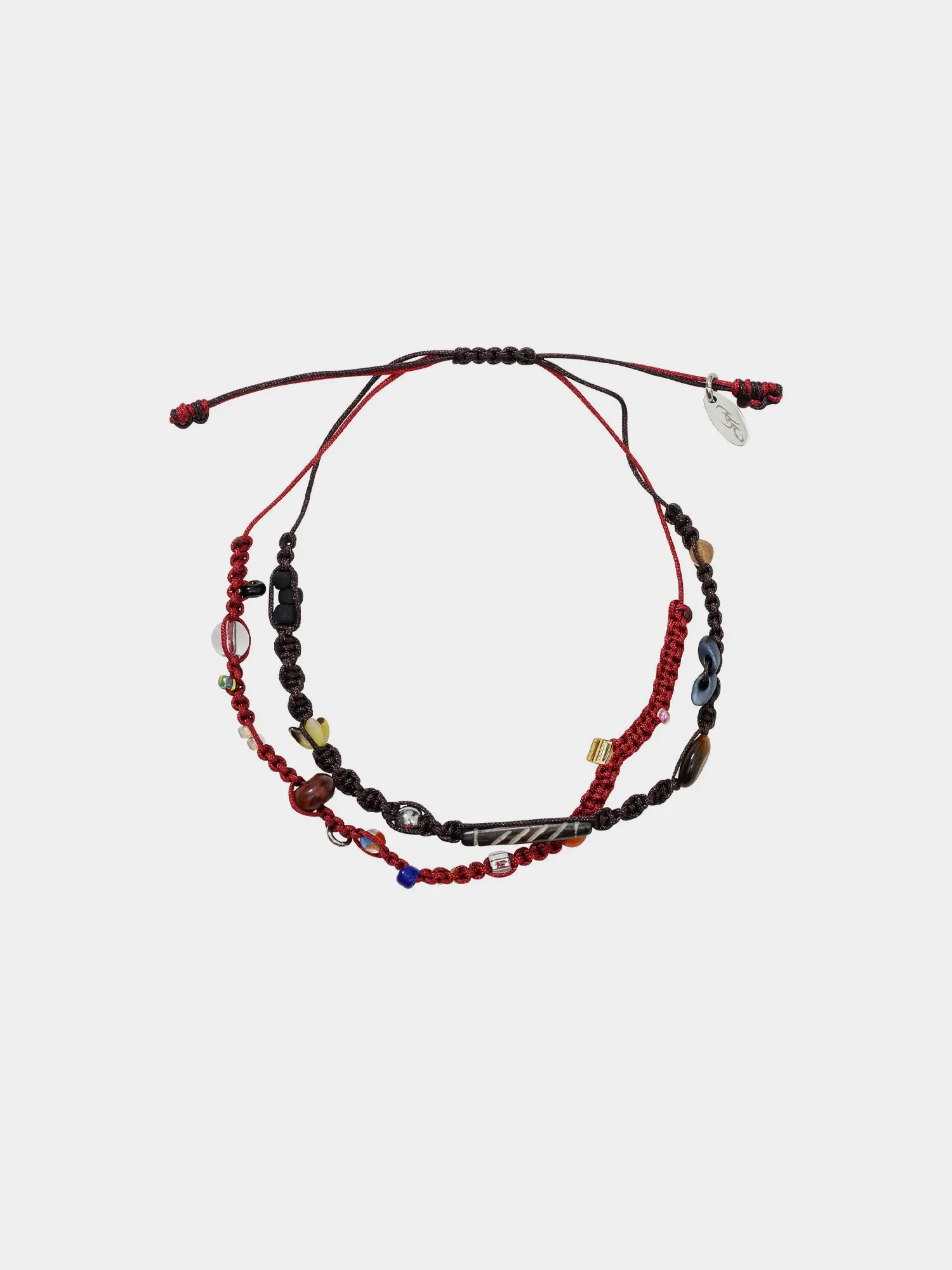 Браслет AJOBYAJO Wabisabi Knot Layered Red