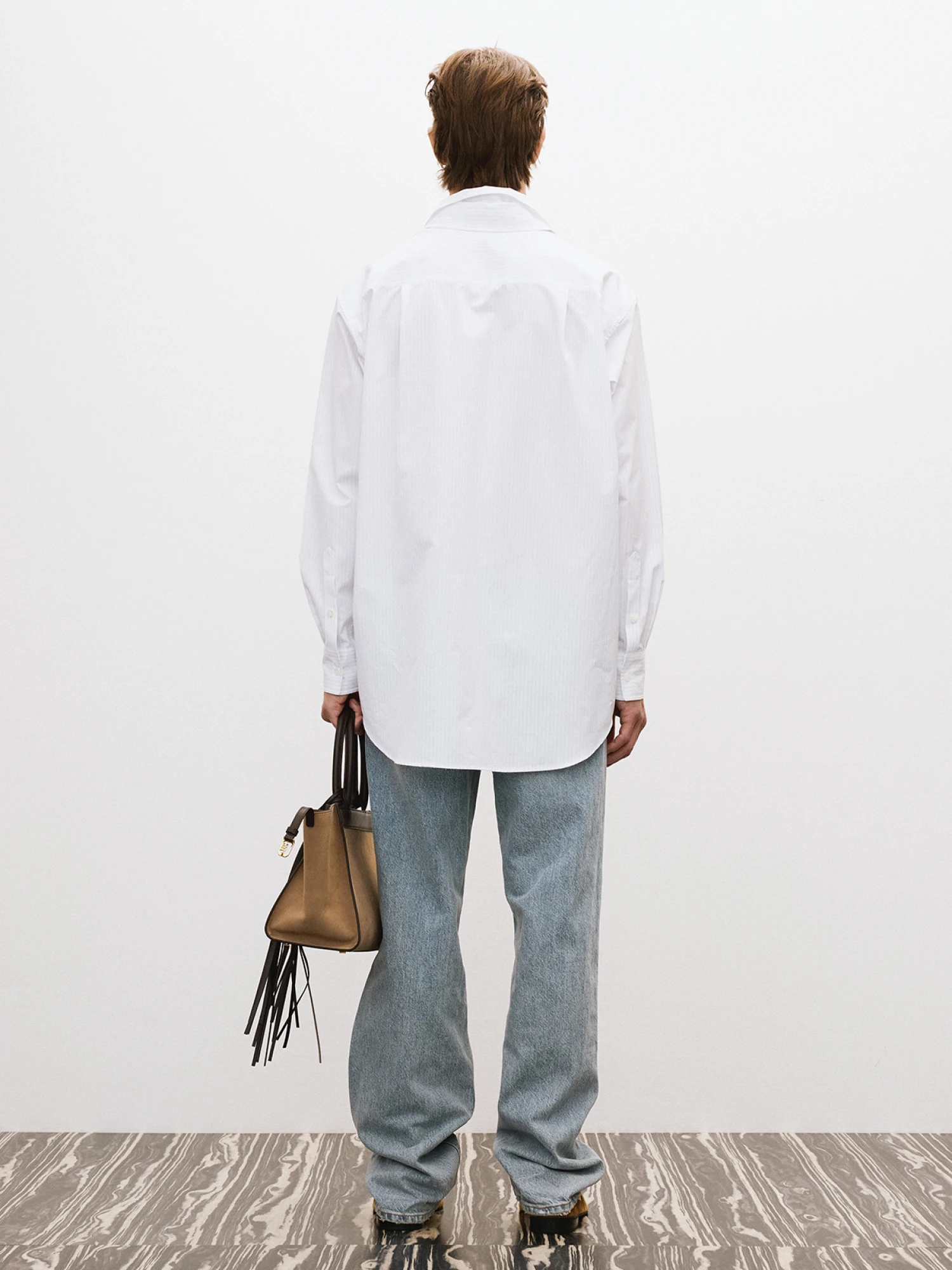 Рубашка Recto Double Collar Stripe Light Blue