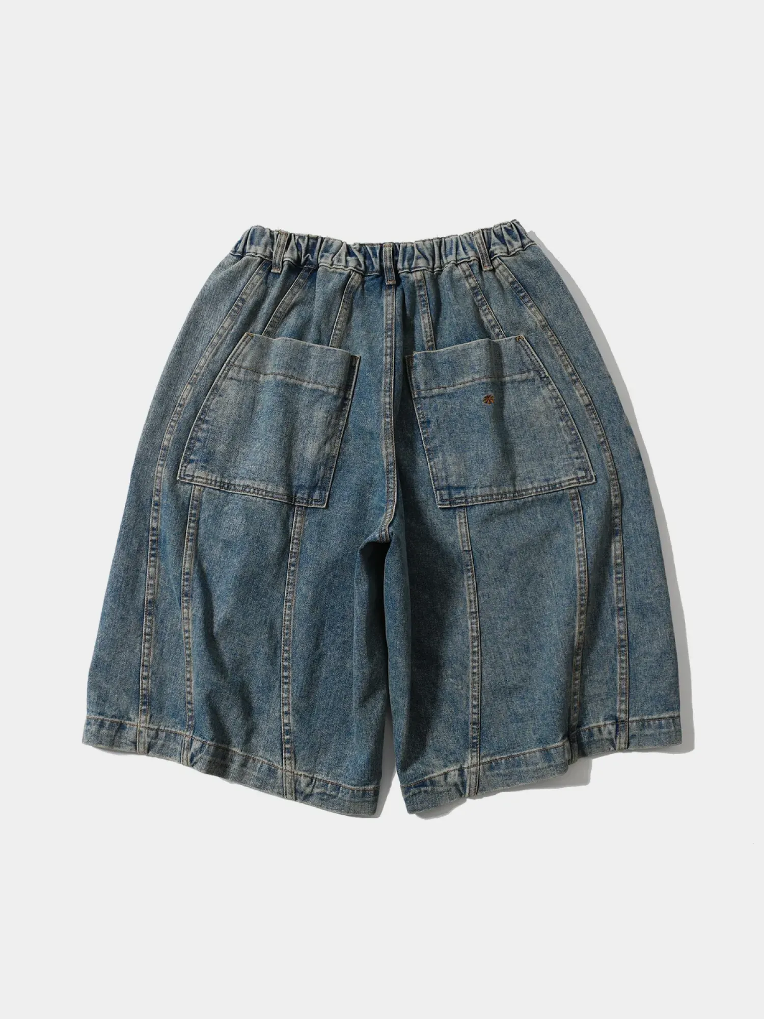Шорты ANGLAN Balloon Iconic Denim Half Pants Washed Blue