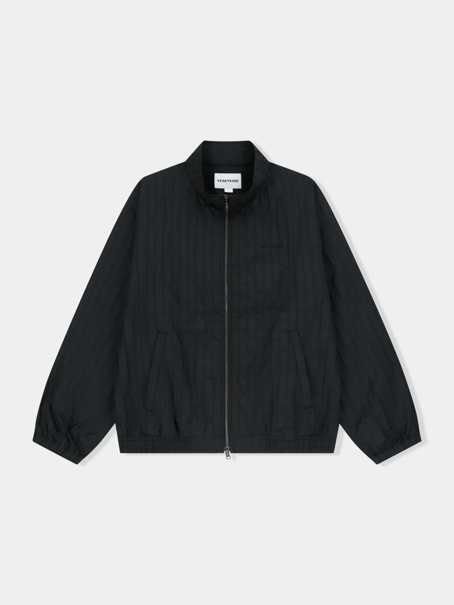 Ветровка YESEYESEE Windowpane Zip Blouson Black