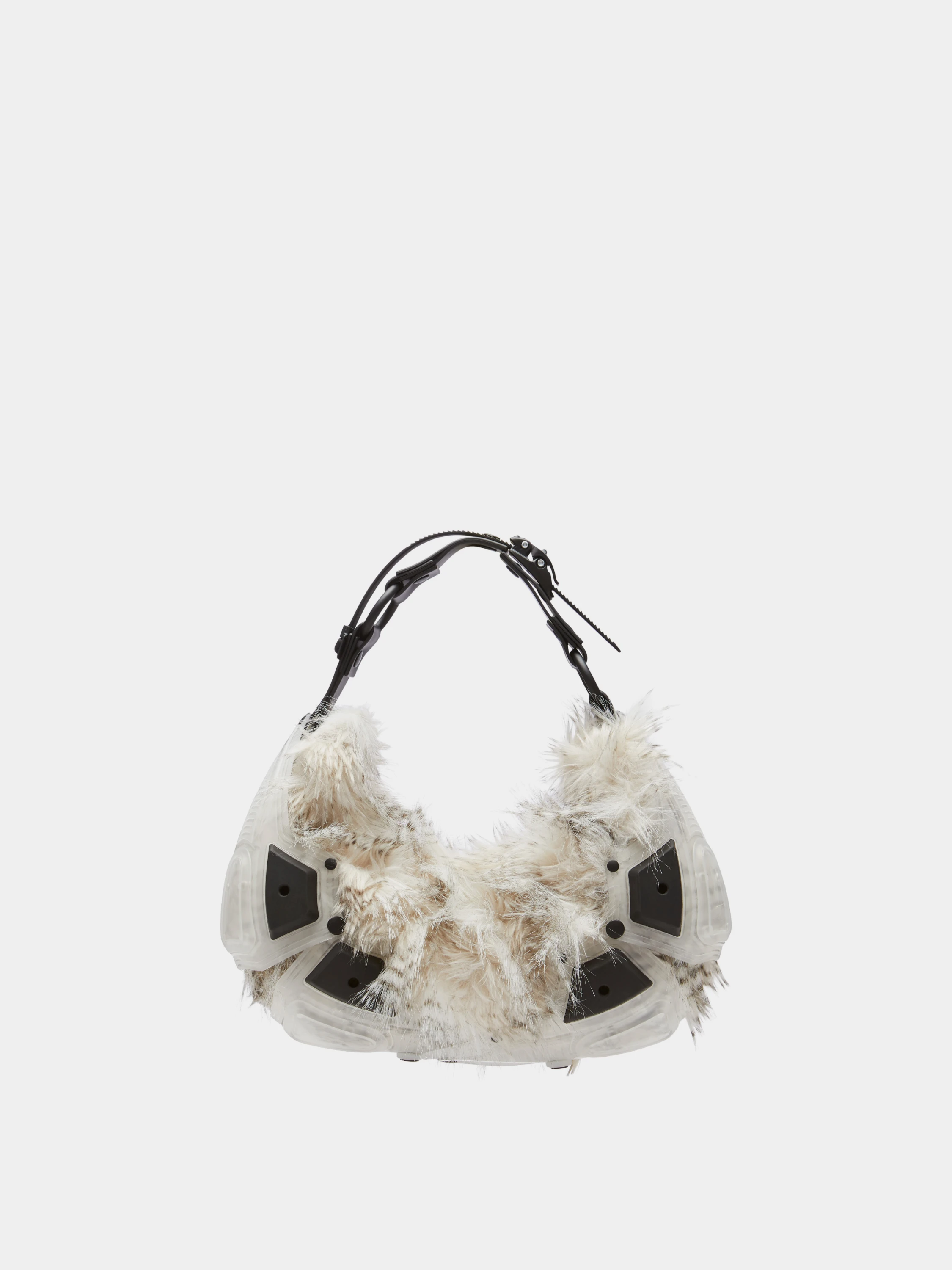 Сумка INNERRAUM Object M02 Small Half Moon Faux Fur Black