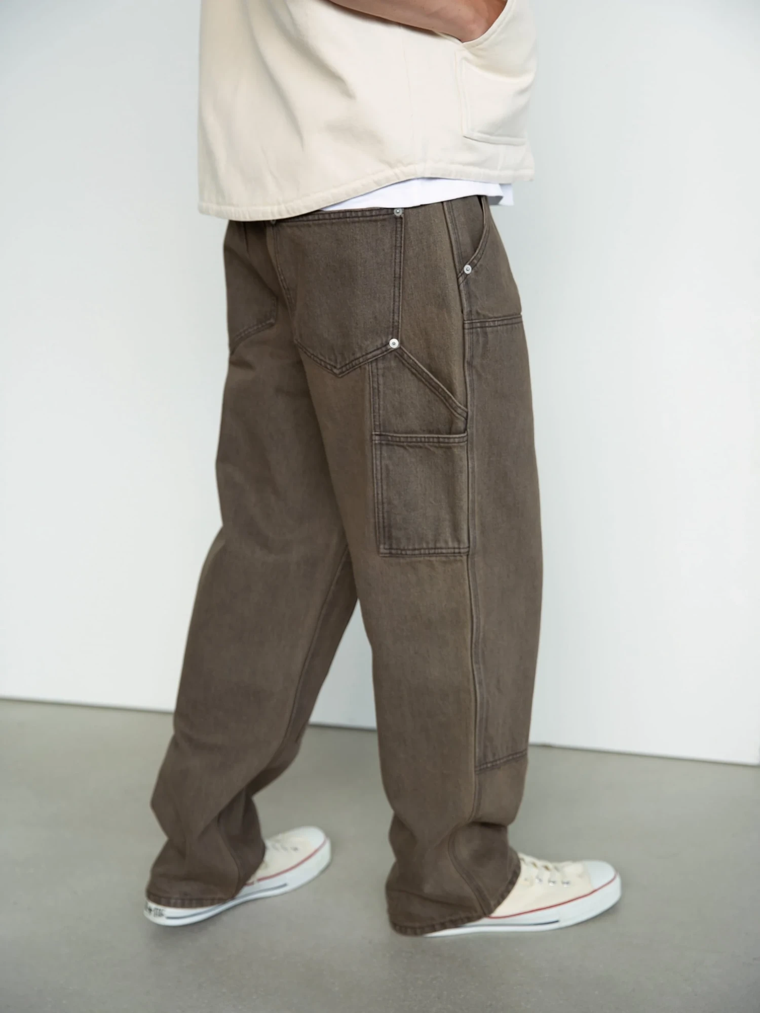 Джинсы thisisneverthat Double Knee Brown