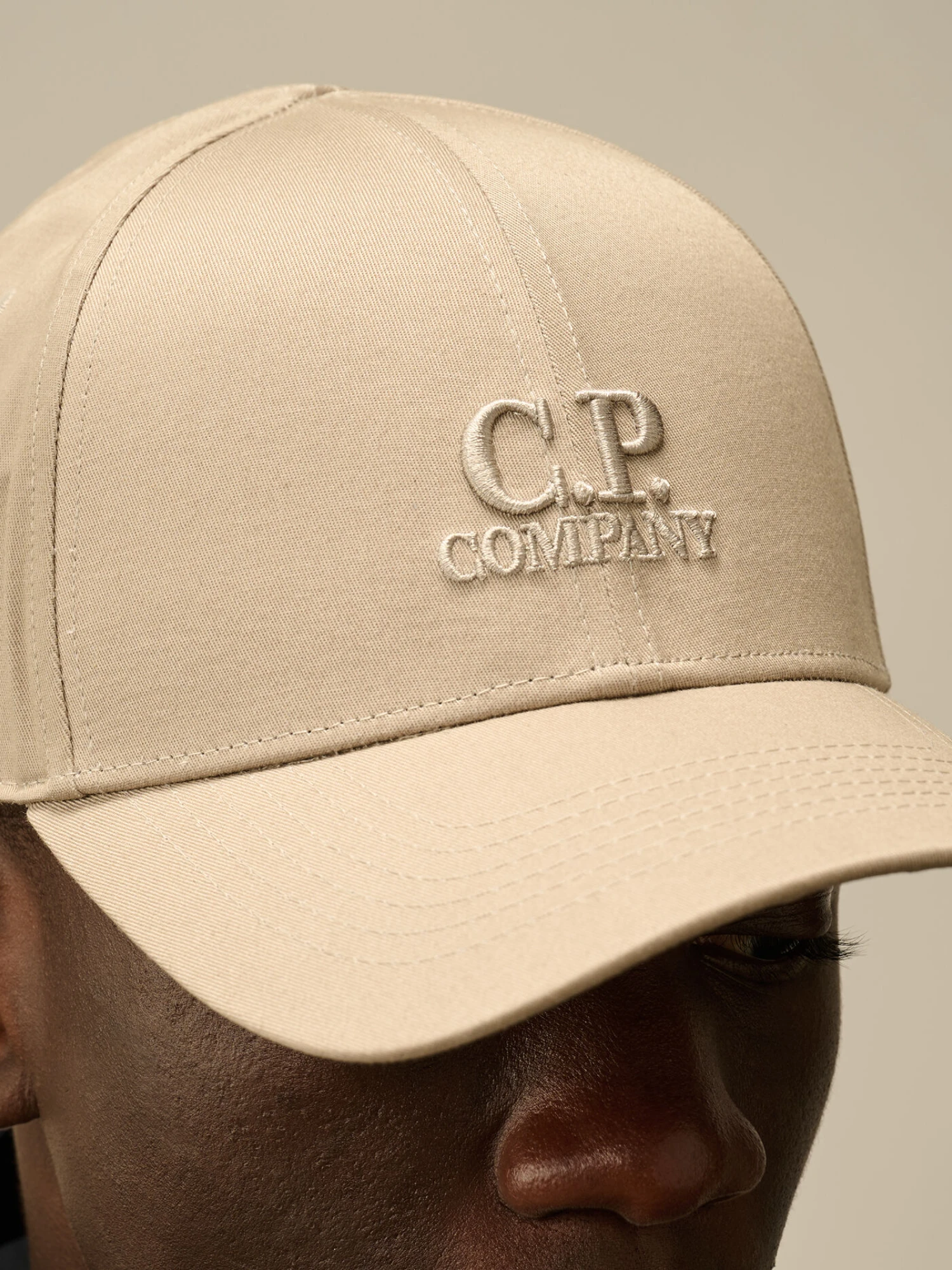 Кепка C.P. Company Gabardine Logo Cap Vintage Khaki