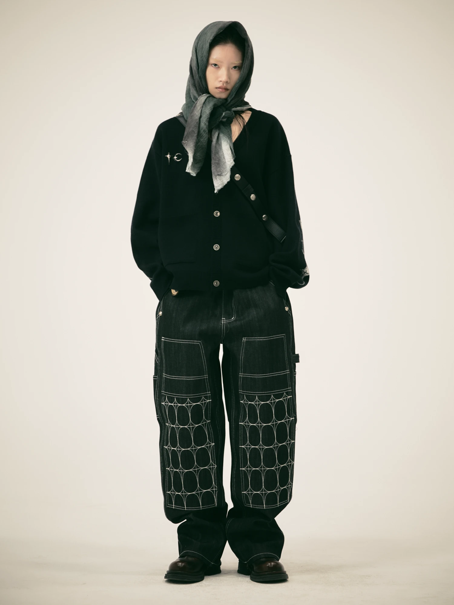 Кардиган Thug Club TC Bone Knit Black