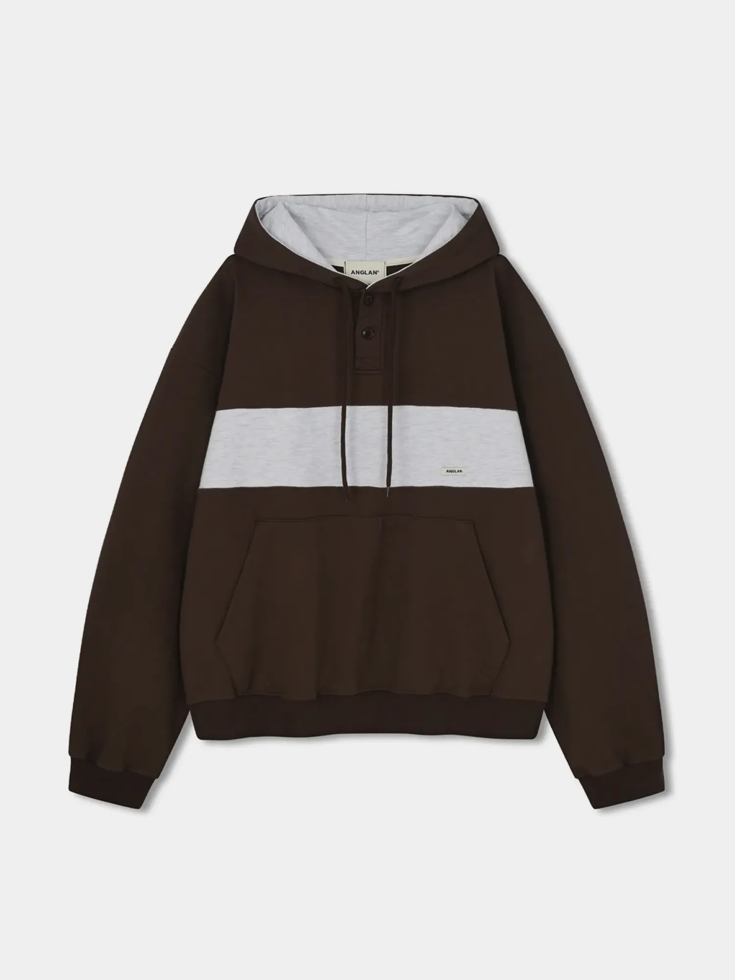 Худи ANGLAN Horizon Double Color Hoodie Brown