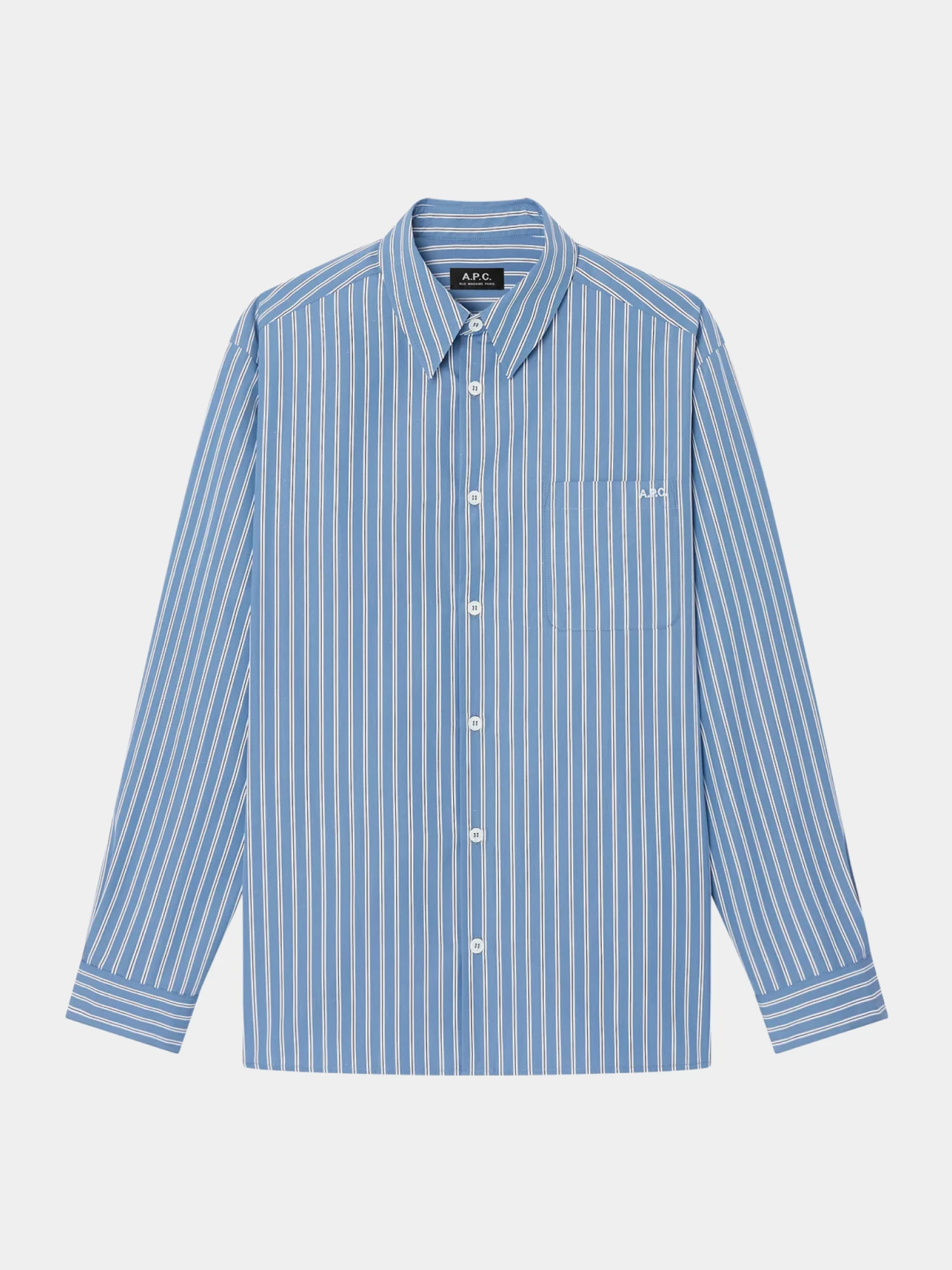 Рубашка A.P.C. Malo Logo Blue