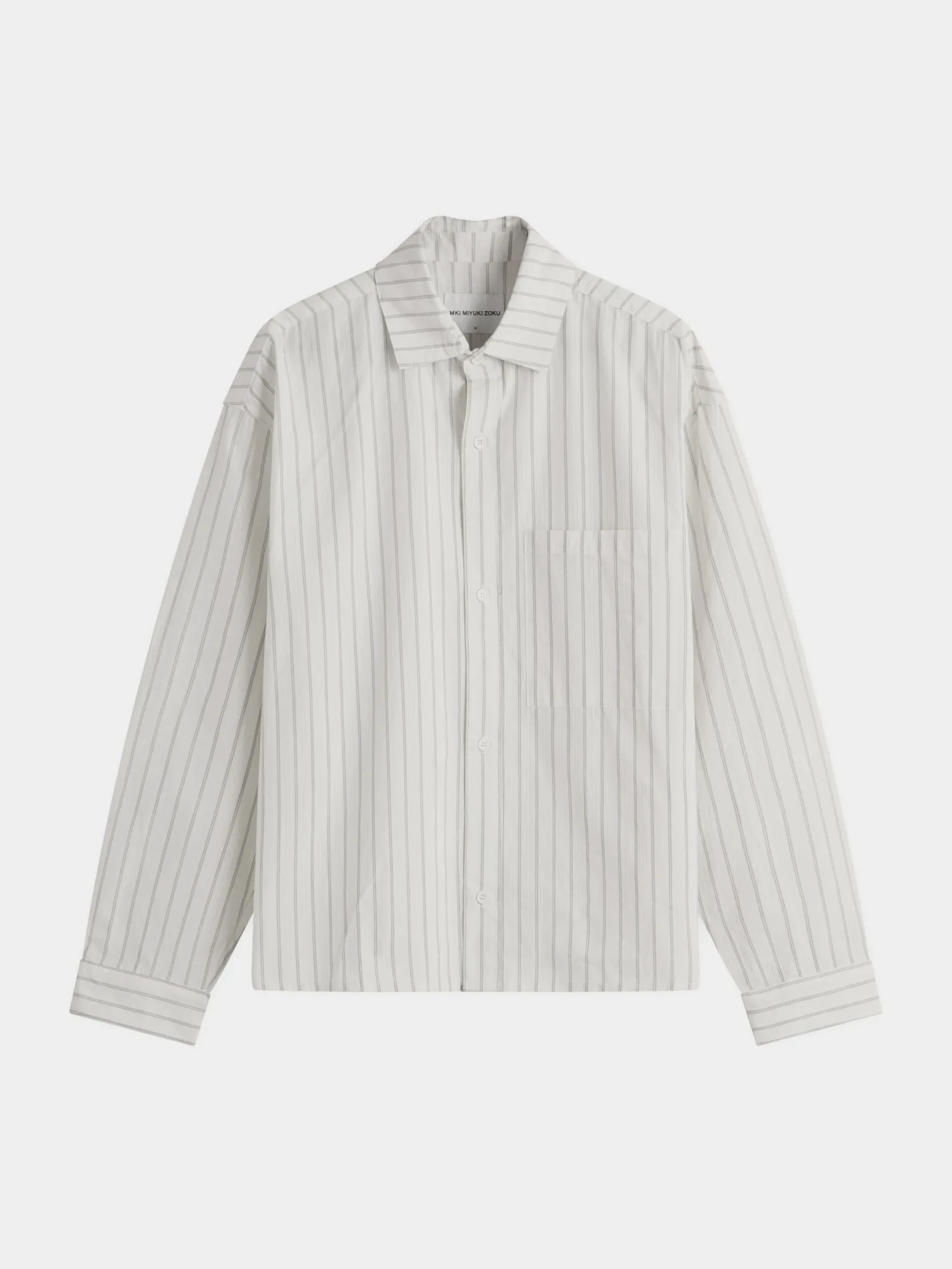 Рубашка MKI MIYUKI ZOKU Box Dress Off White Stripe