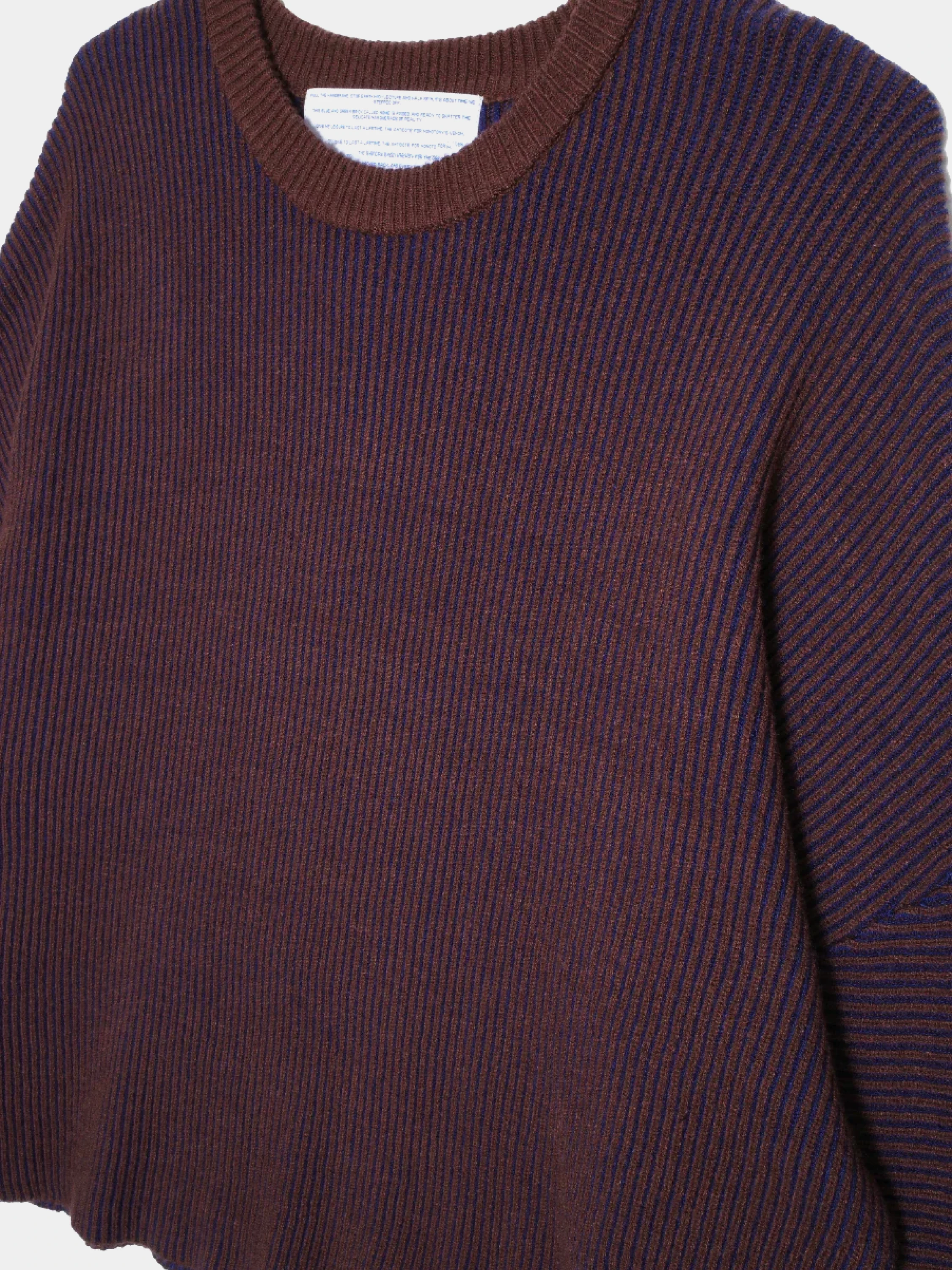 Свитер Jungles Jungles Two Tone Rib Knit Brown/Blue