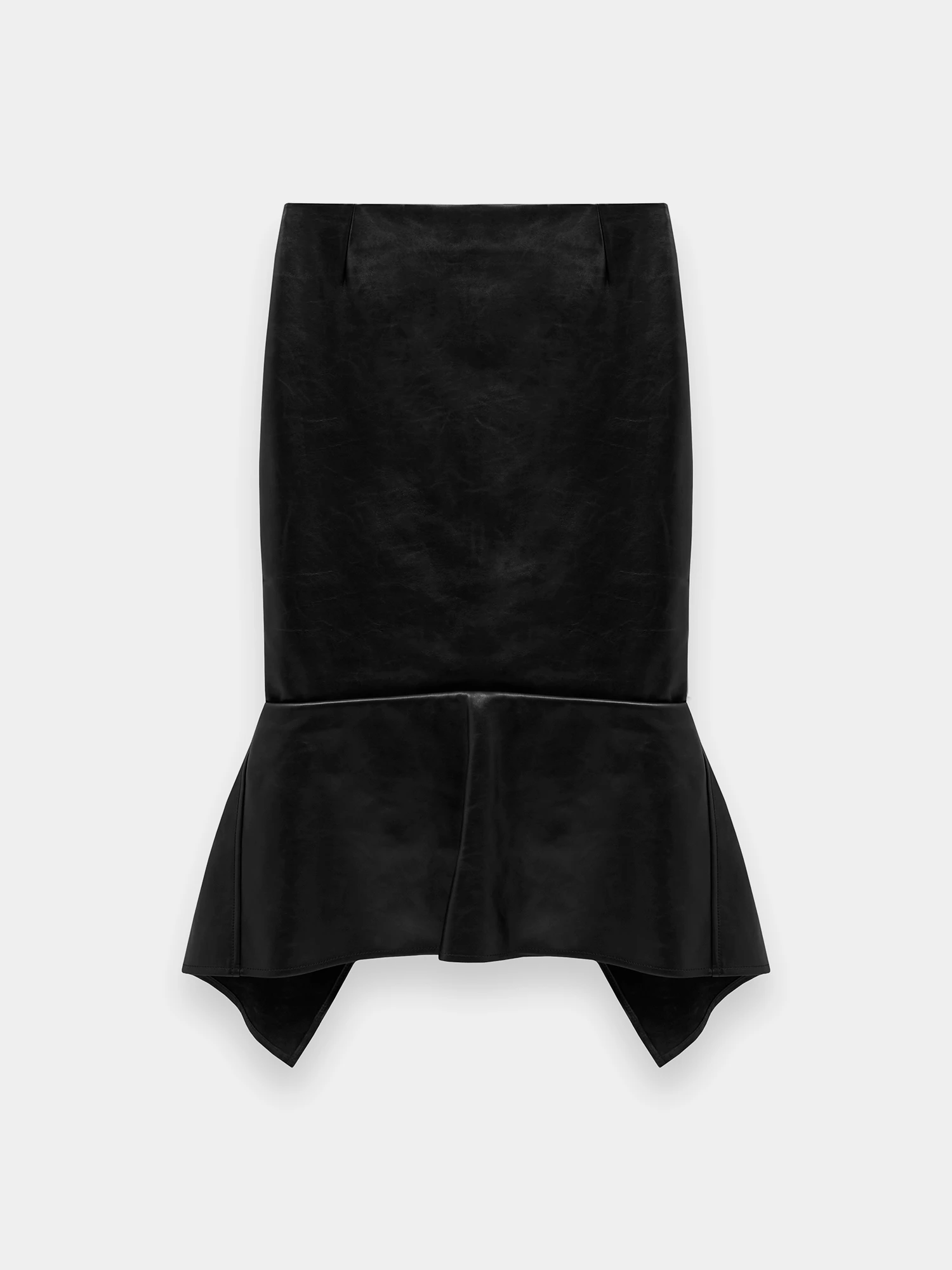 Женская юбка MUGLER Mermaid Leather Black