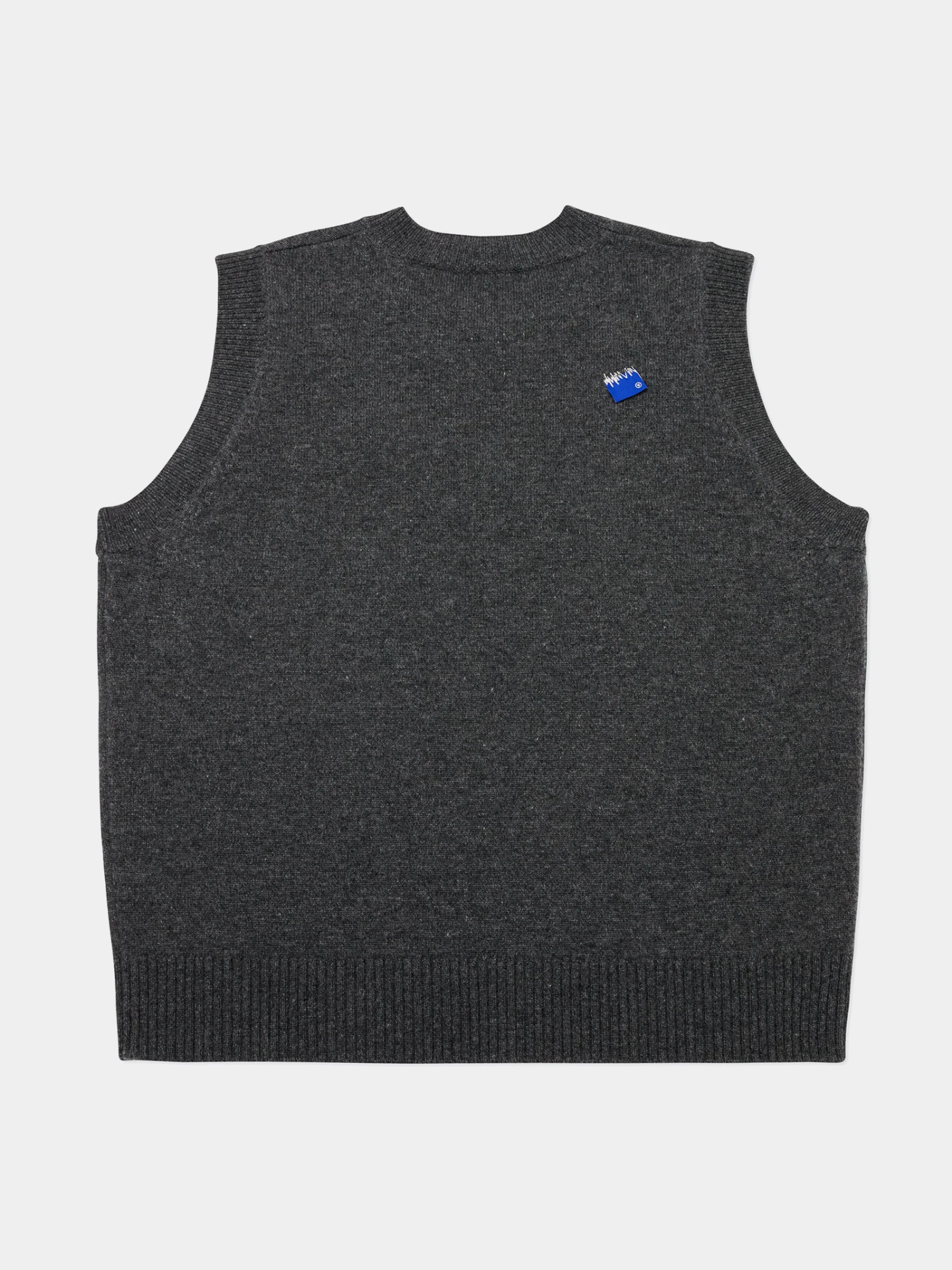 Жилет ADERERROR Sig BL Tag Knit Vest 01 Charcoal