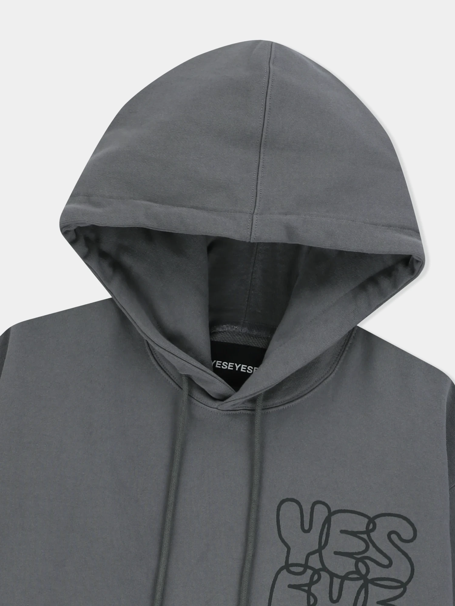 Худи YESEYESEE C-Logo Hoodie Dark Grey