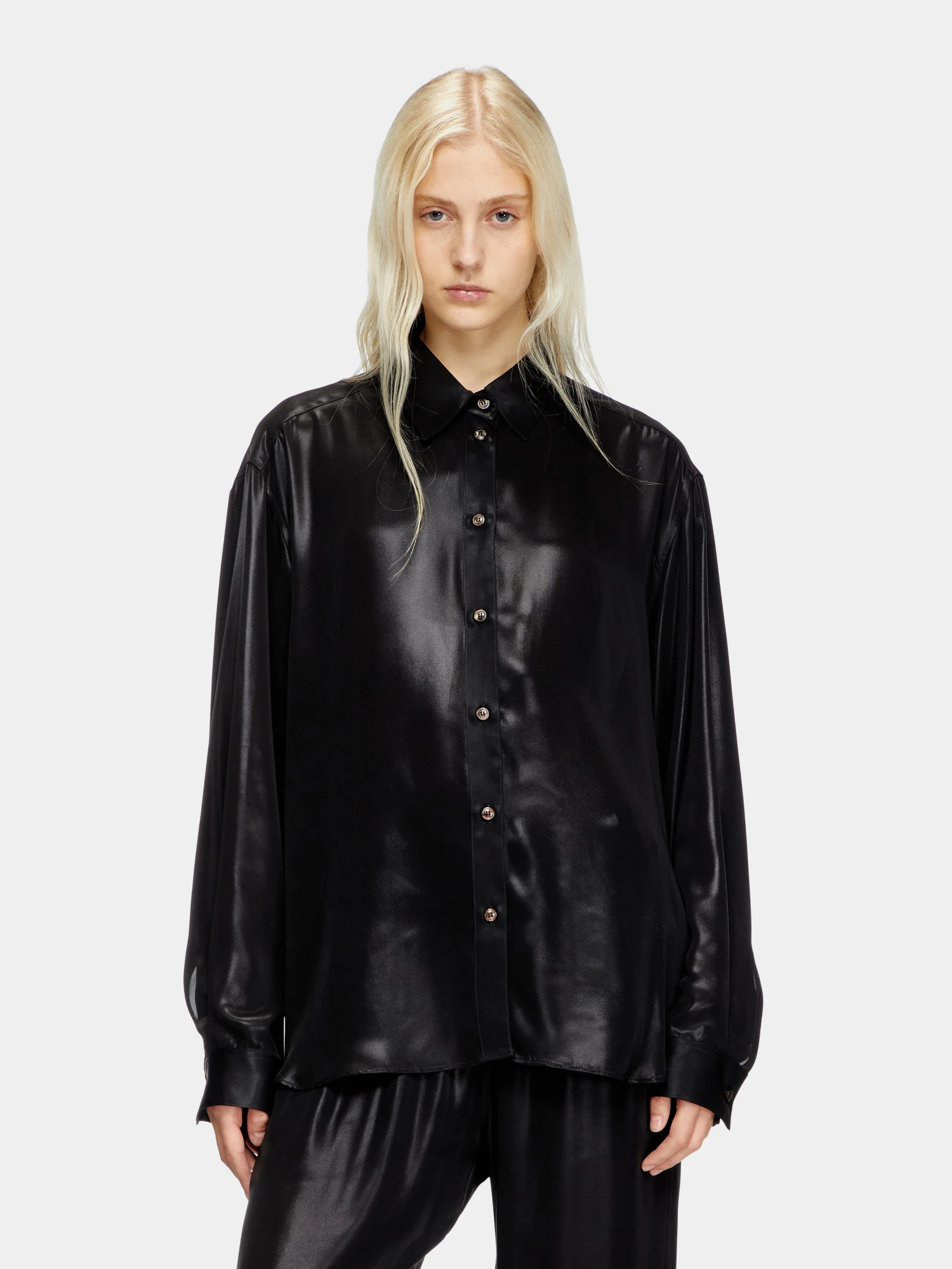 Женская рубашка Diesel S-Simply-C-Wn-Q1 Camicia Black