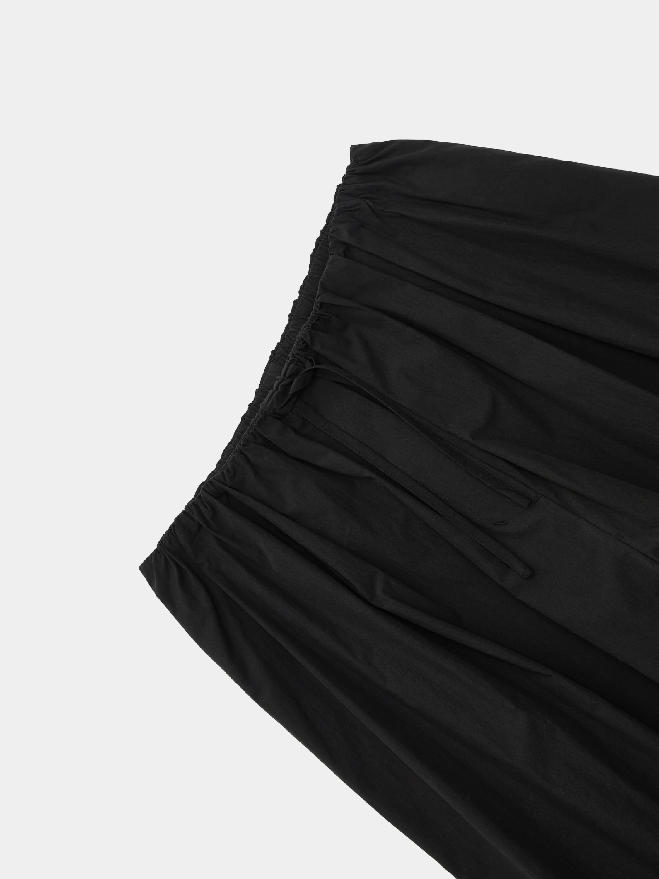 Женские брюки AMOMENTO Cotton Banding Wide Pants Black